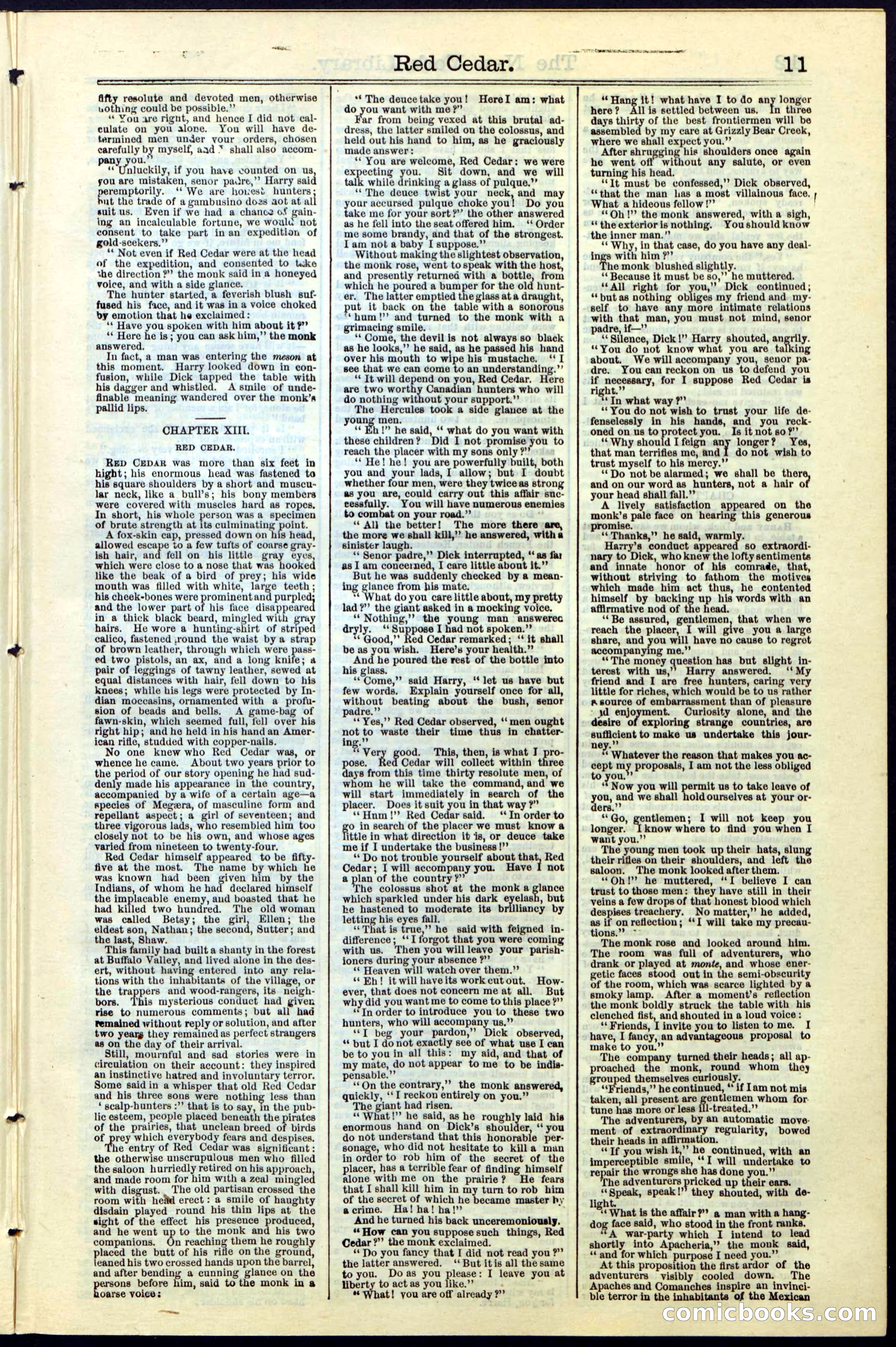 Beadle's New York Dime Library No. 19 — page 11 of 40