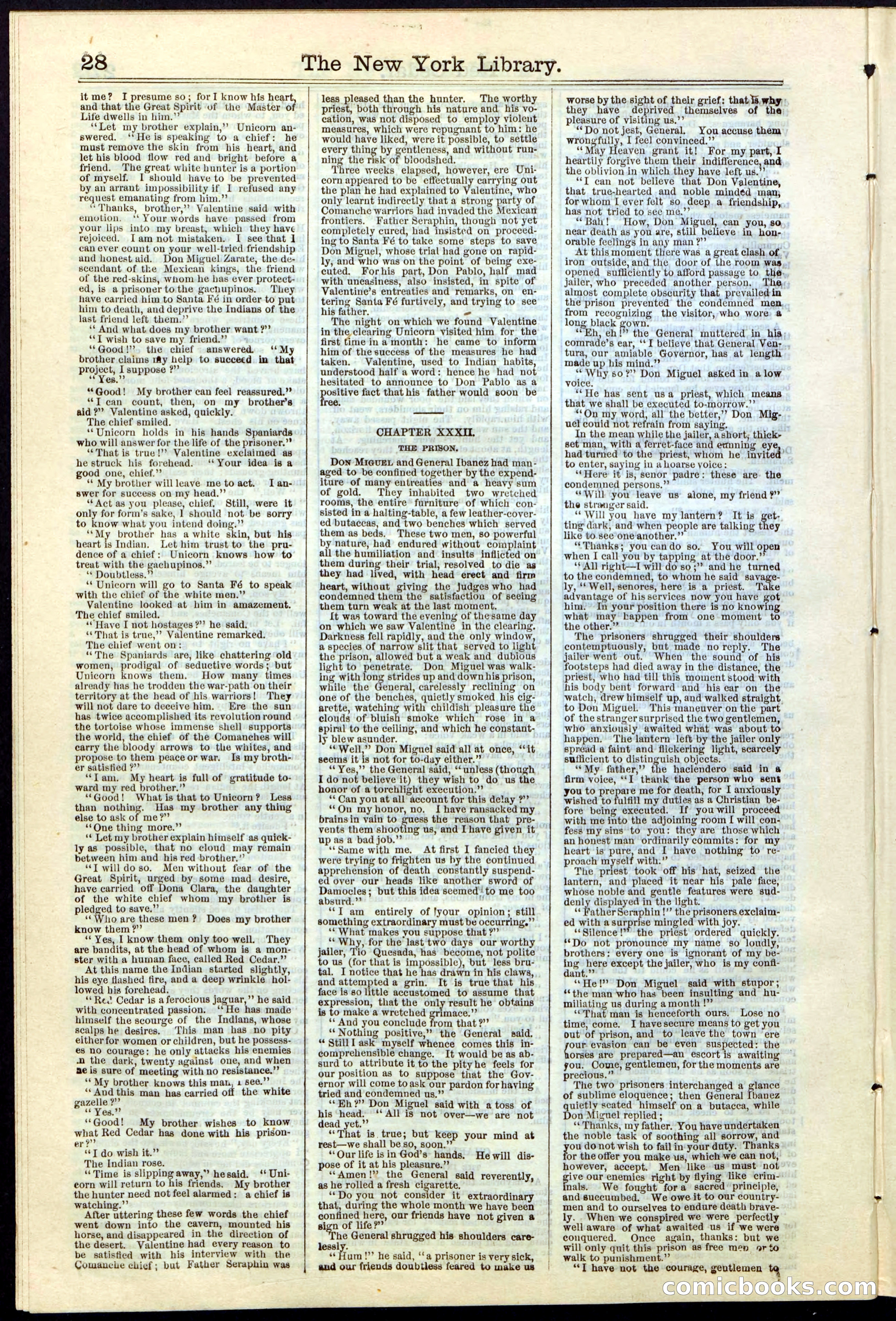 Beadle's New York Dime Library No. 19 — page 28 of 40