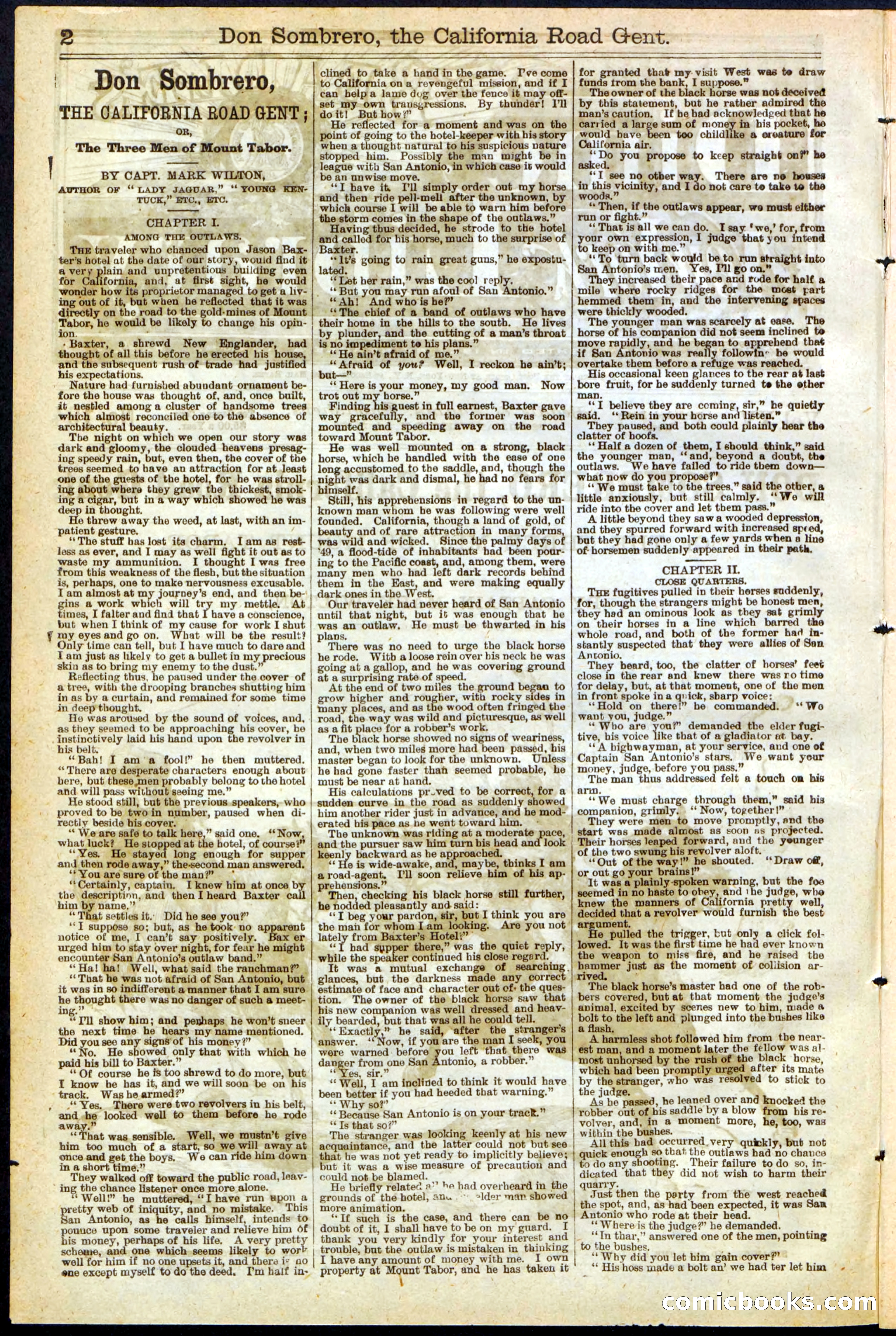 Beadle's New York Dime Library, No. 194 — page 2 of 32