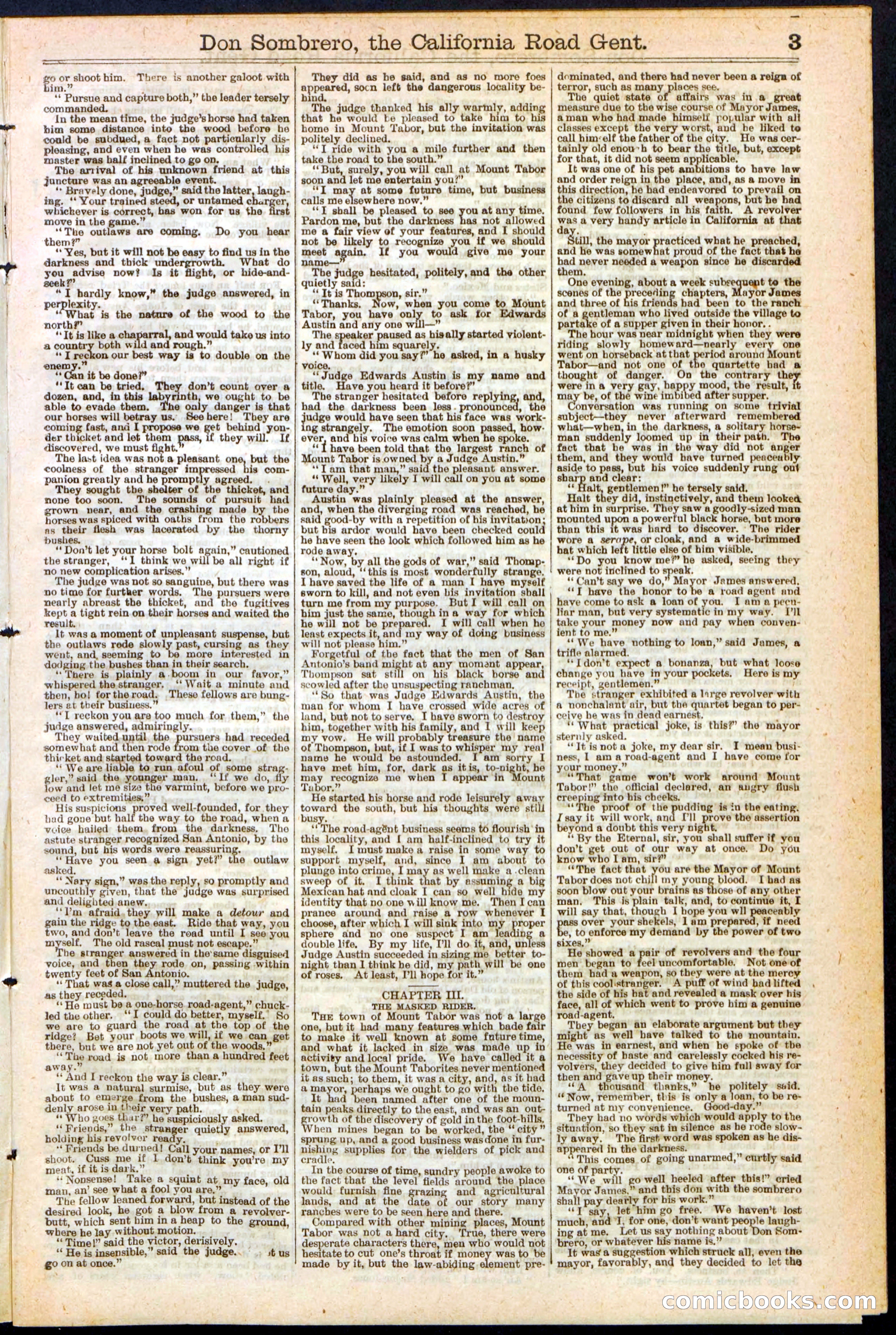 Beadle's New York Dime Library, No. 194 — page 3 of 32
