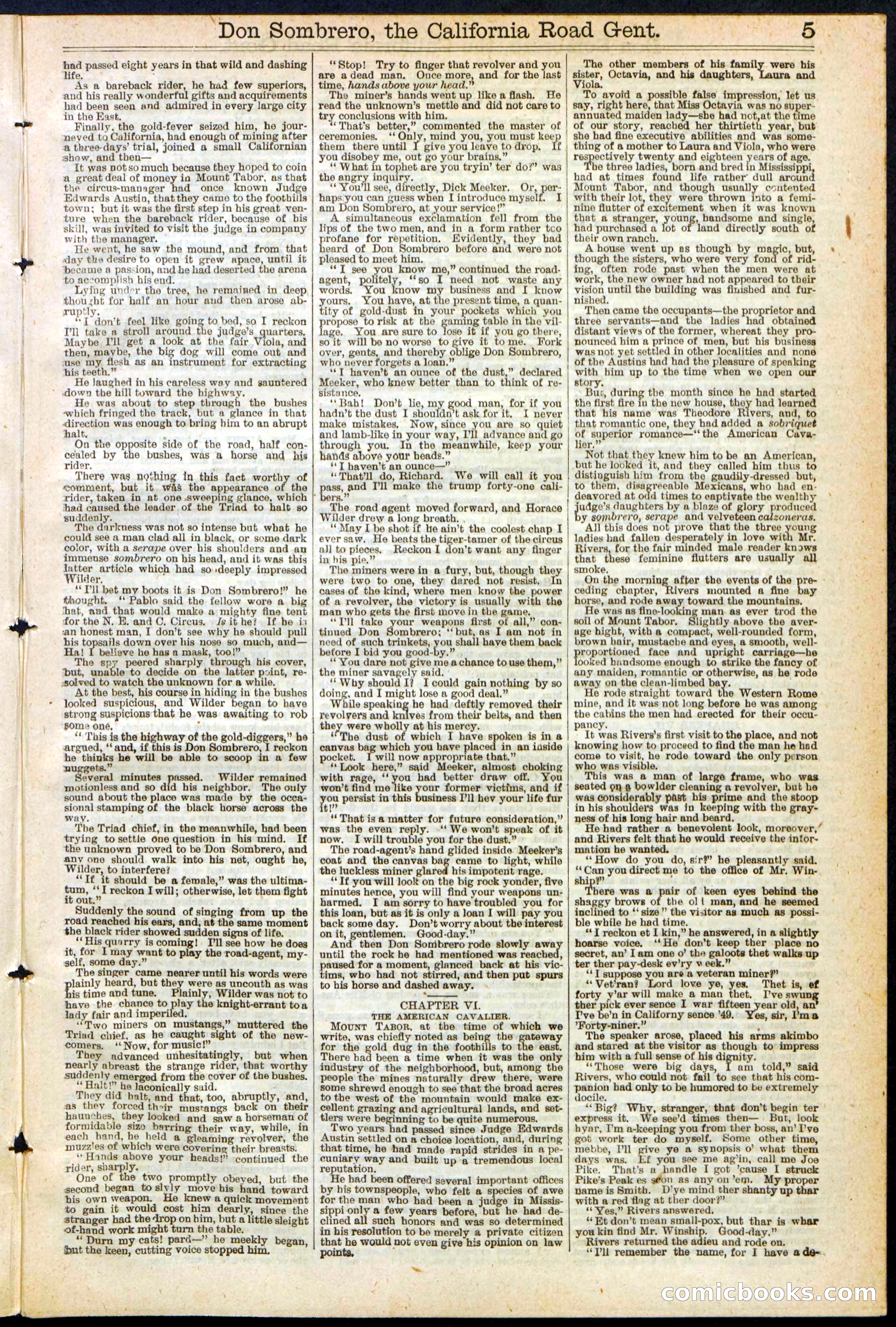 Beadle's New York Dime Library, No. 194 — page 5 of 32