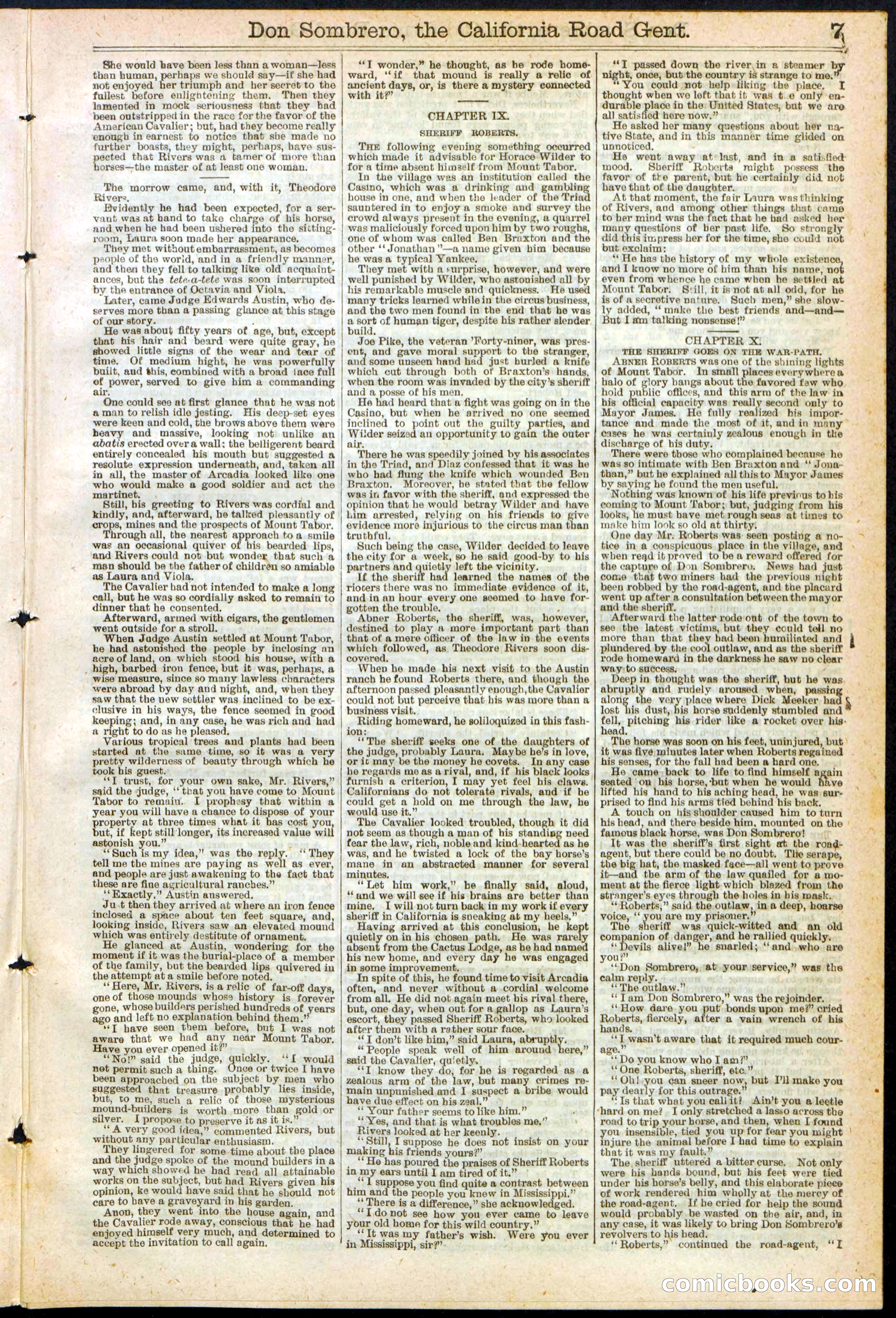 Beadle's New York Dime Library, No. 194 — page 7 of 32