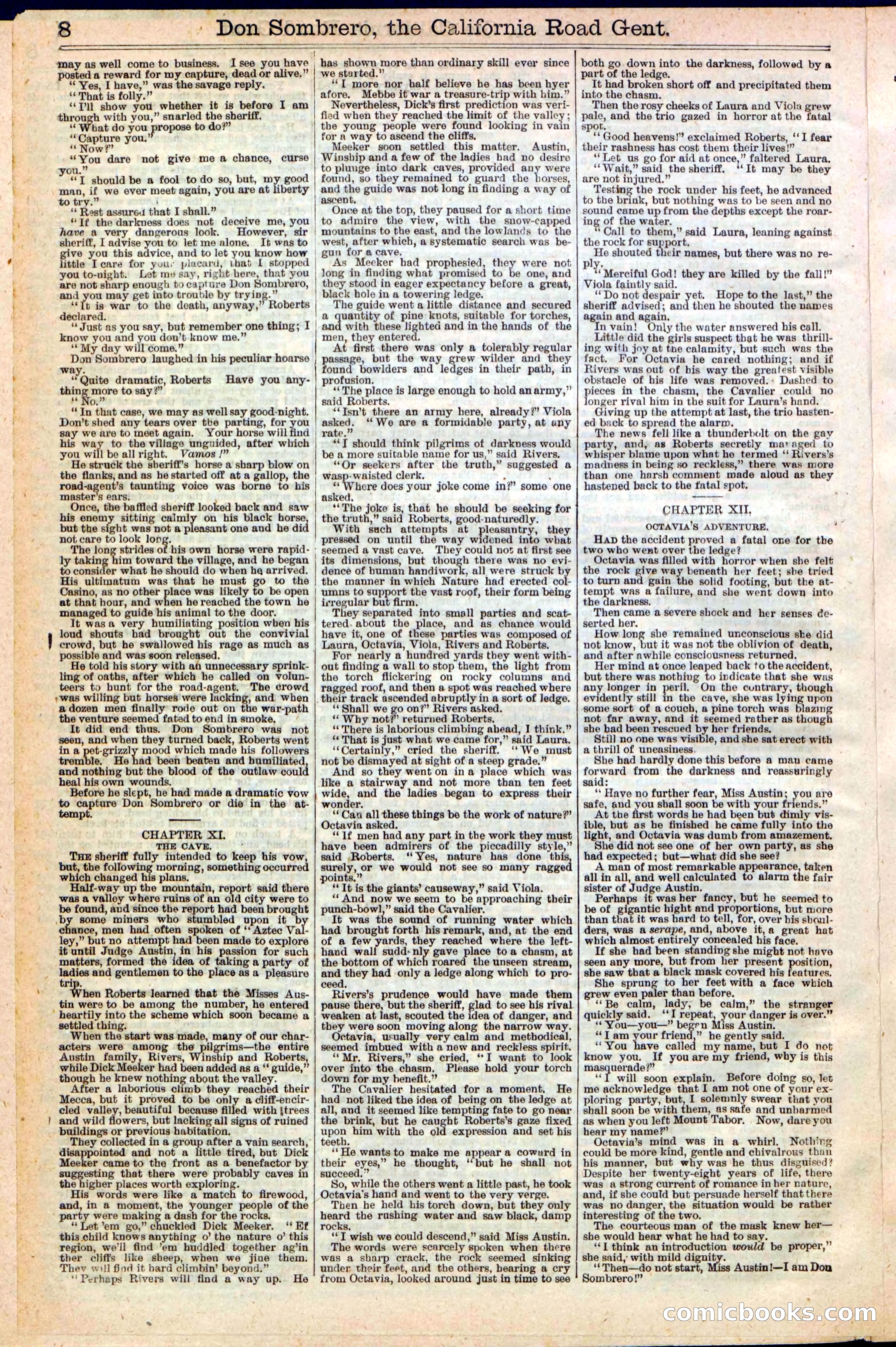 Beadle's New York Dime Library, No. 194 — page 8 of 32
