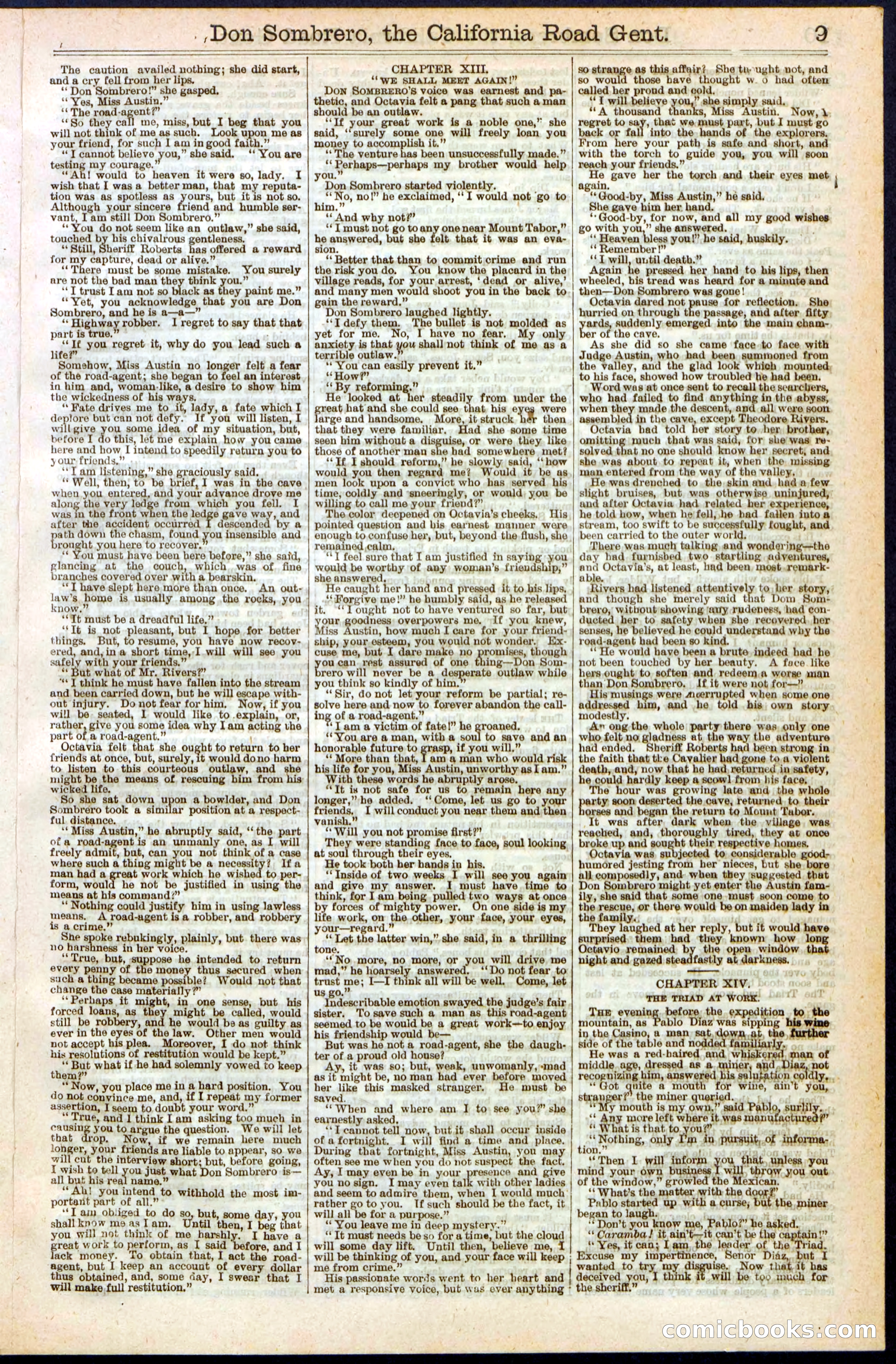 Beadle's New York Dime Library, No. 194 — page 9 of 32