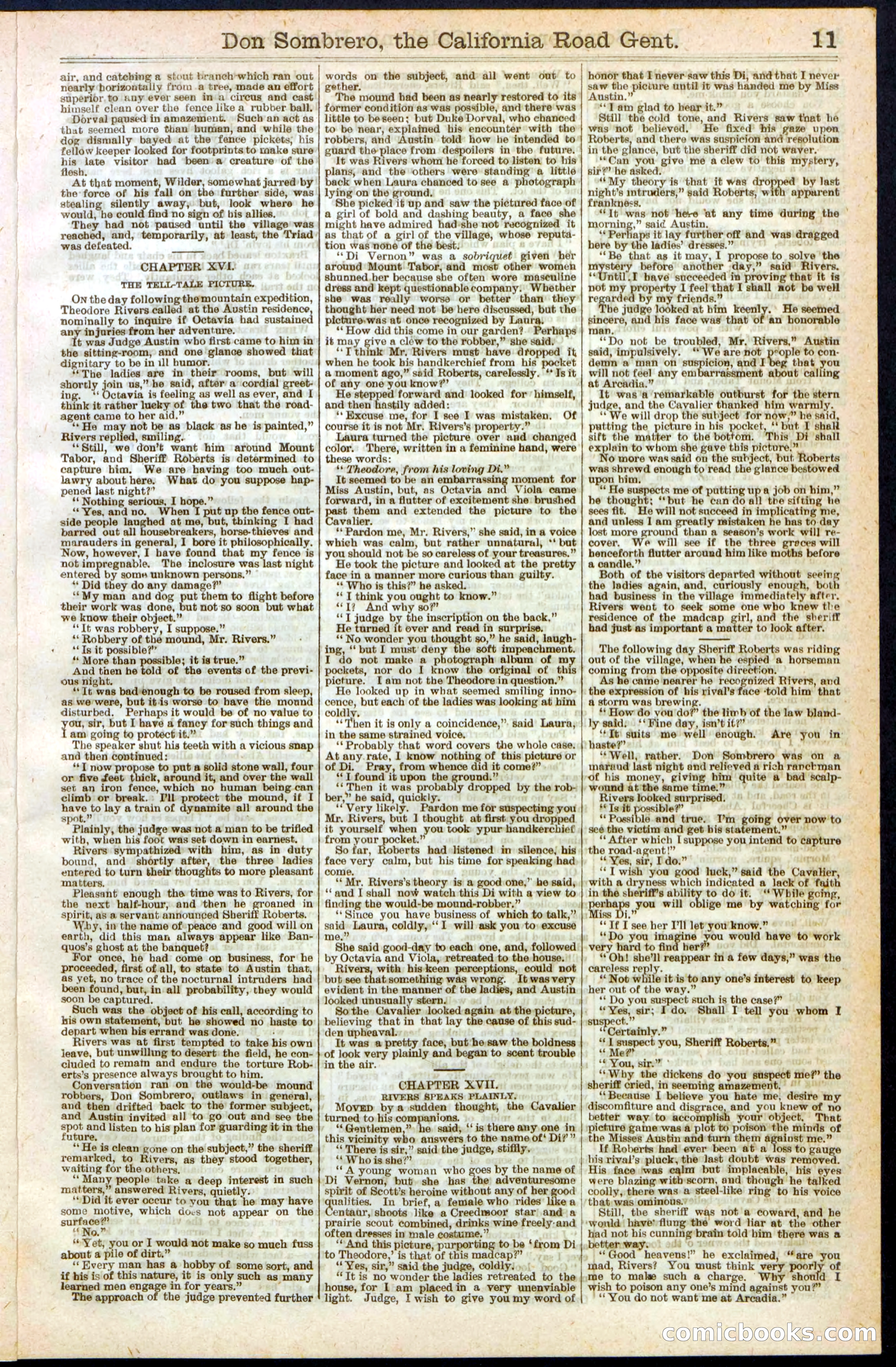 Beadle's New York Dime Library, No. 194 — page 11 of 32