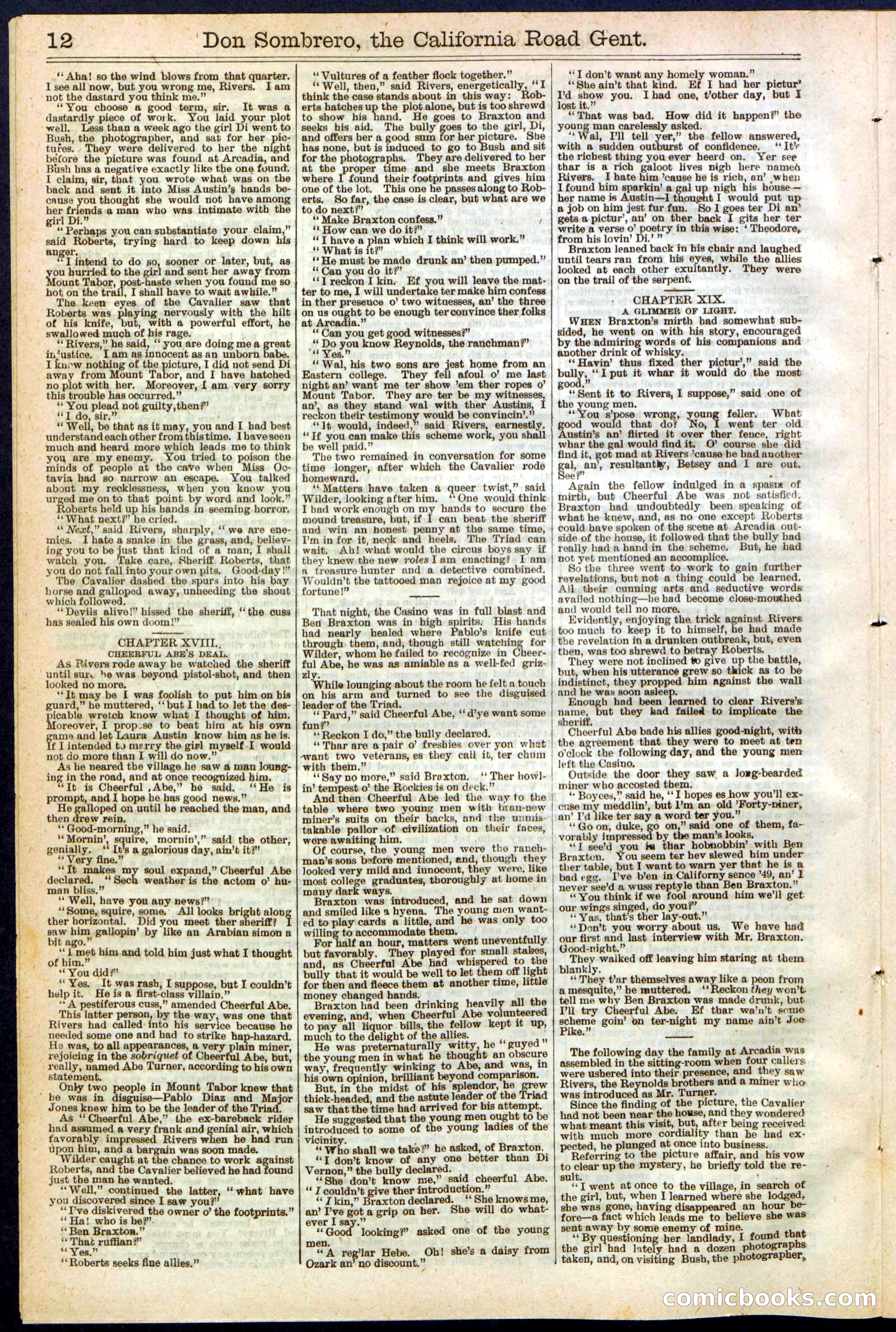 Beadle's New York Dime Library, No. 194 — page 12 of 32