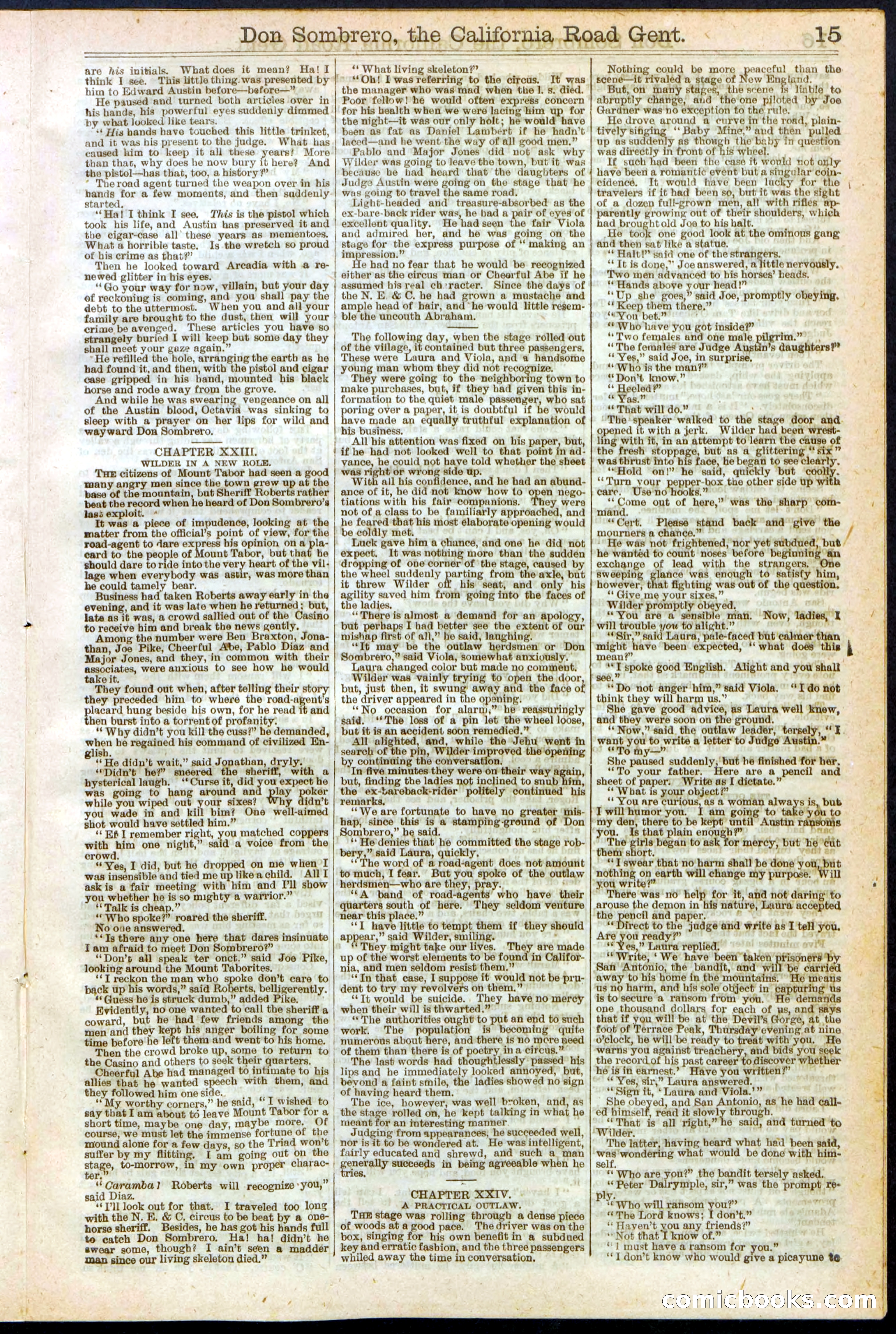 Beadle's New York Dime Library, No. 194 — page 15 of 32