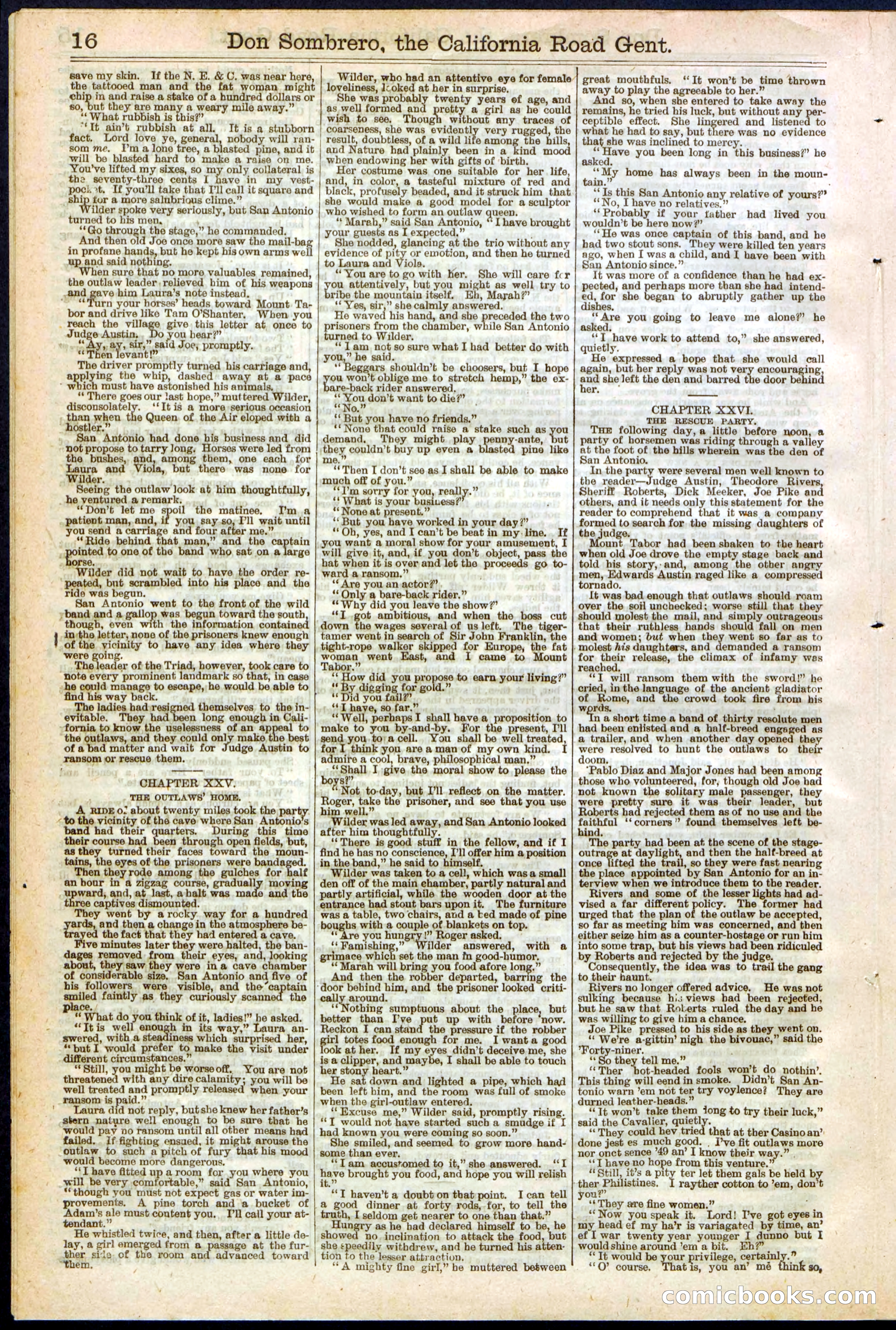 Beadle's New York Dime Library, No. 194 — page 16 of 32