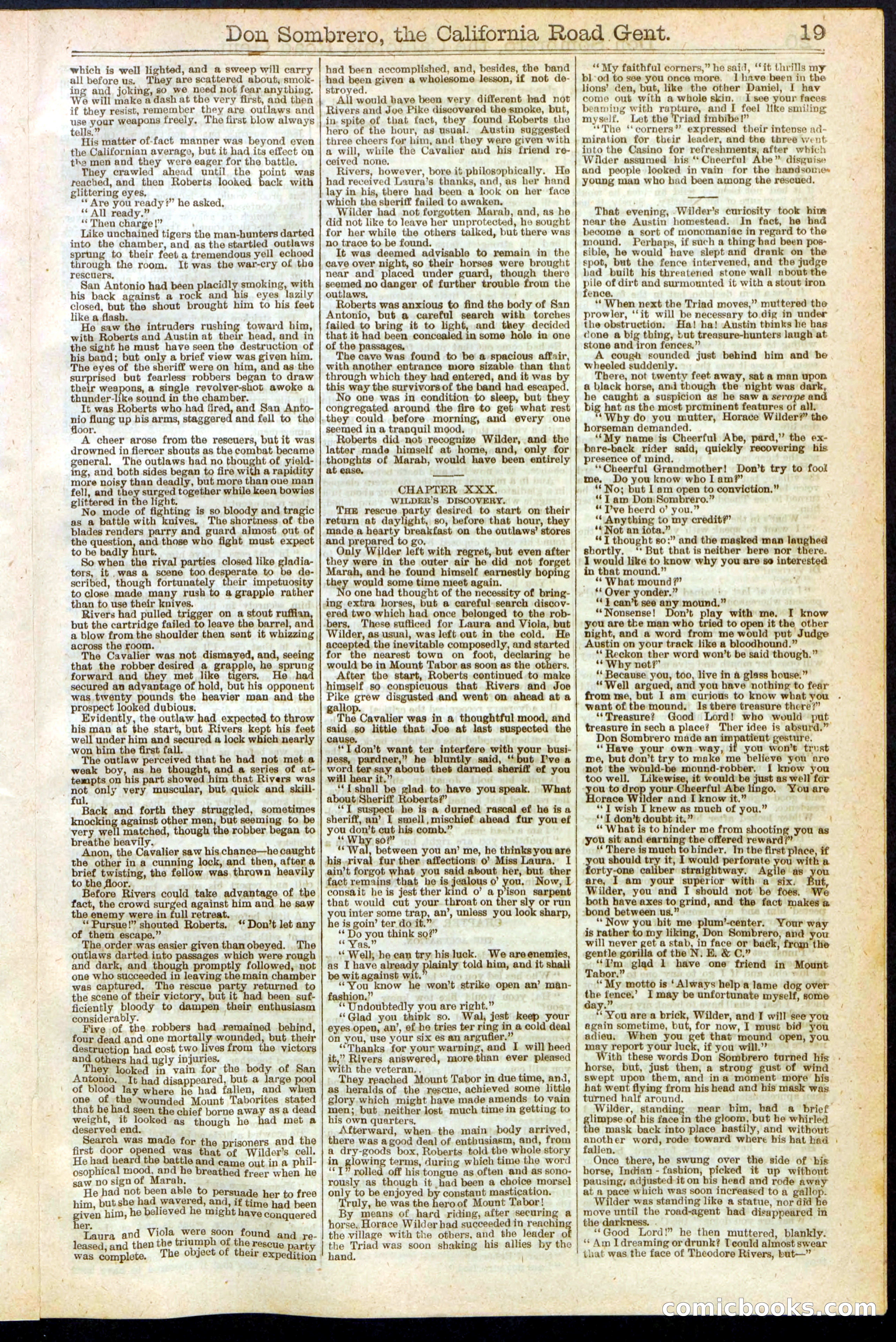 Beadle's New York Dime Library, No. 194 — page 19 of 32
