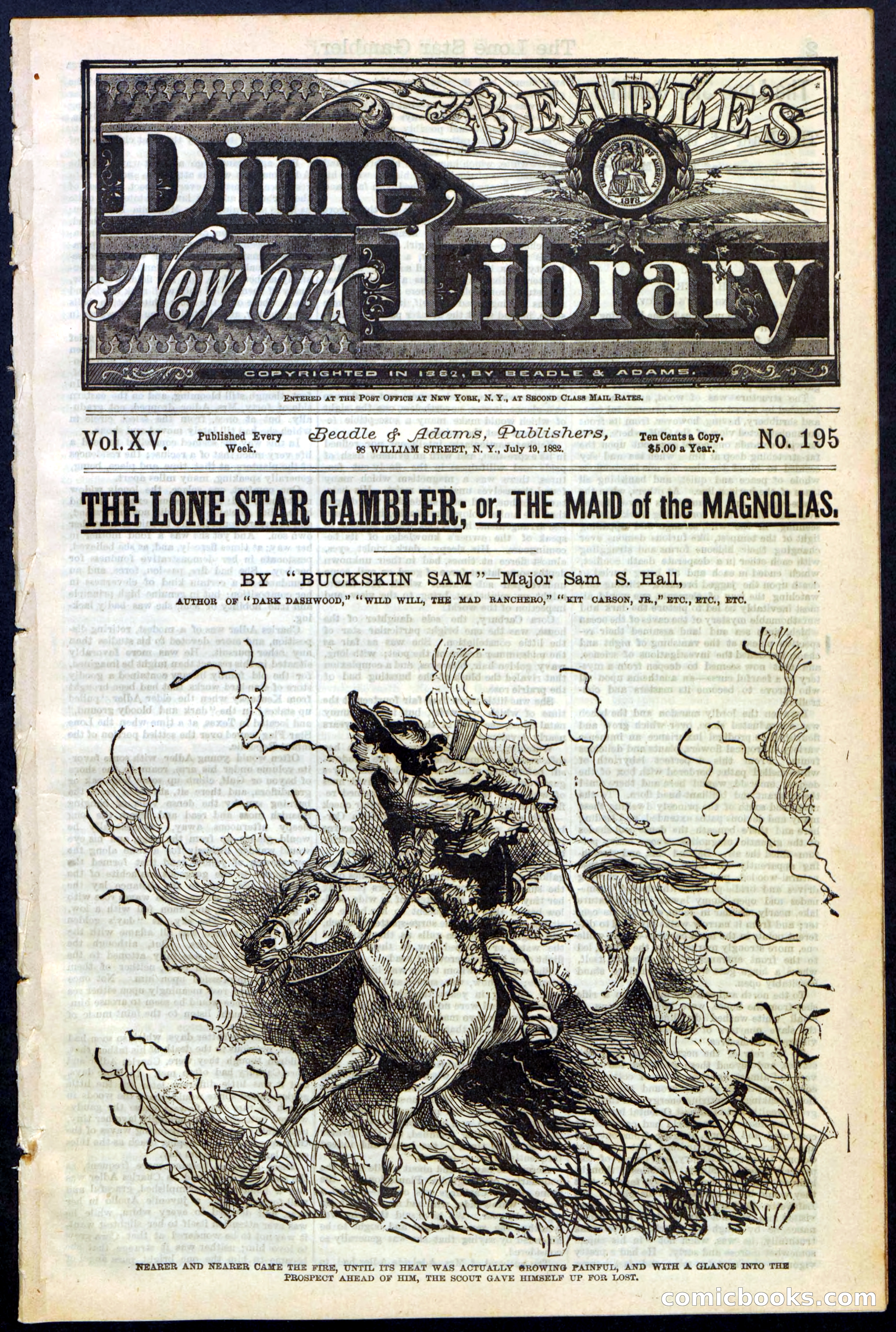 Beadle's New York Dime Library, No. 195 — page 1 of 28