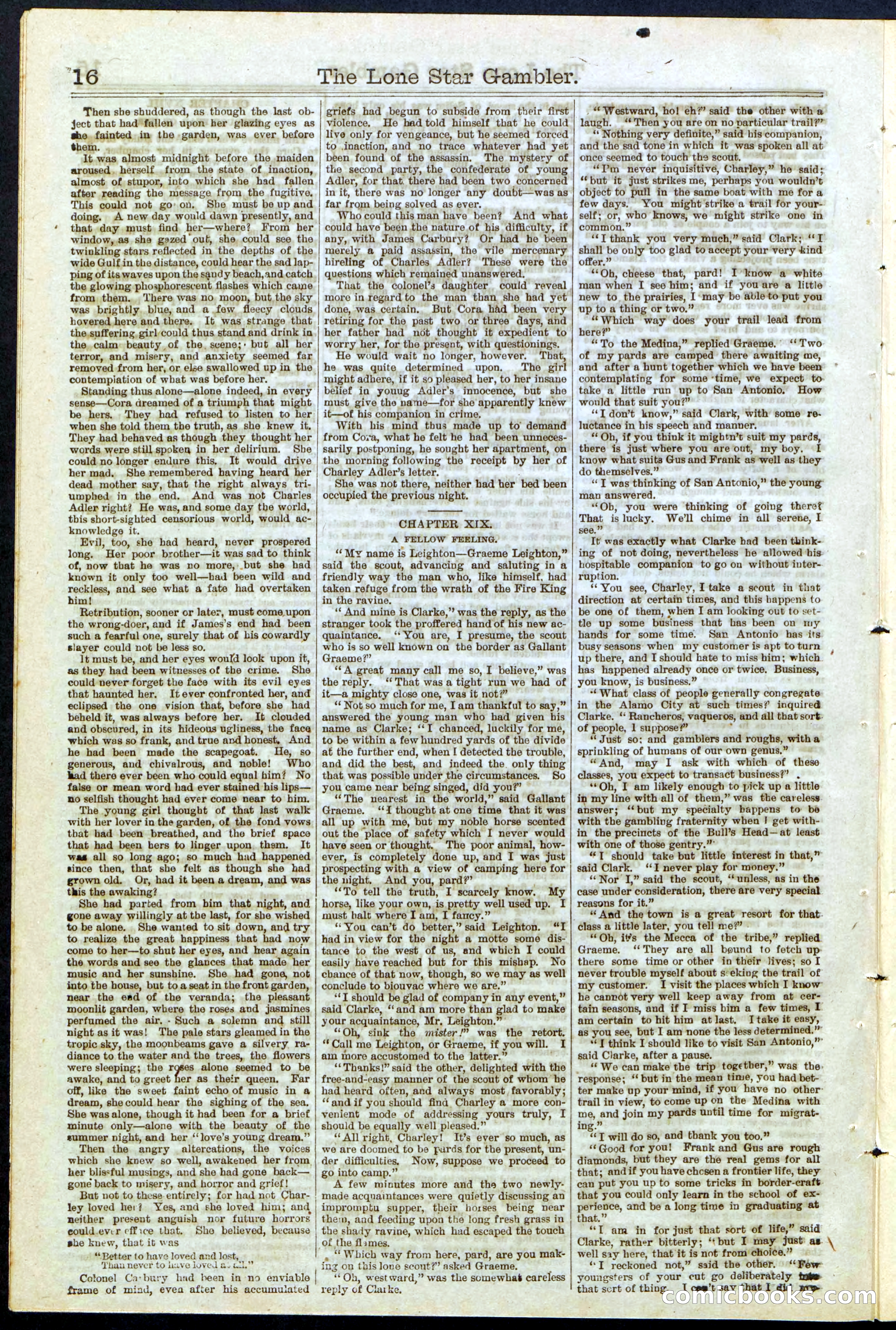 Beadle's New York Dime Library, No. 195 — page 16 of 28