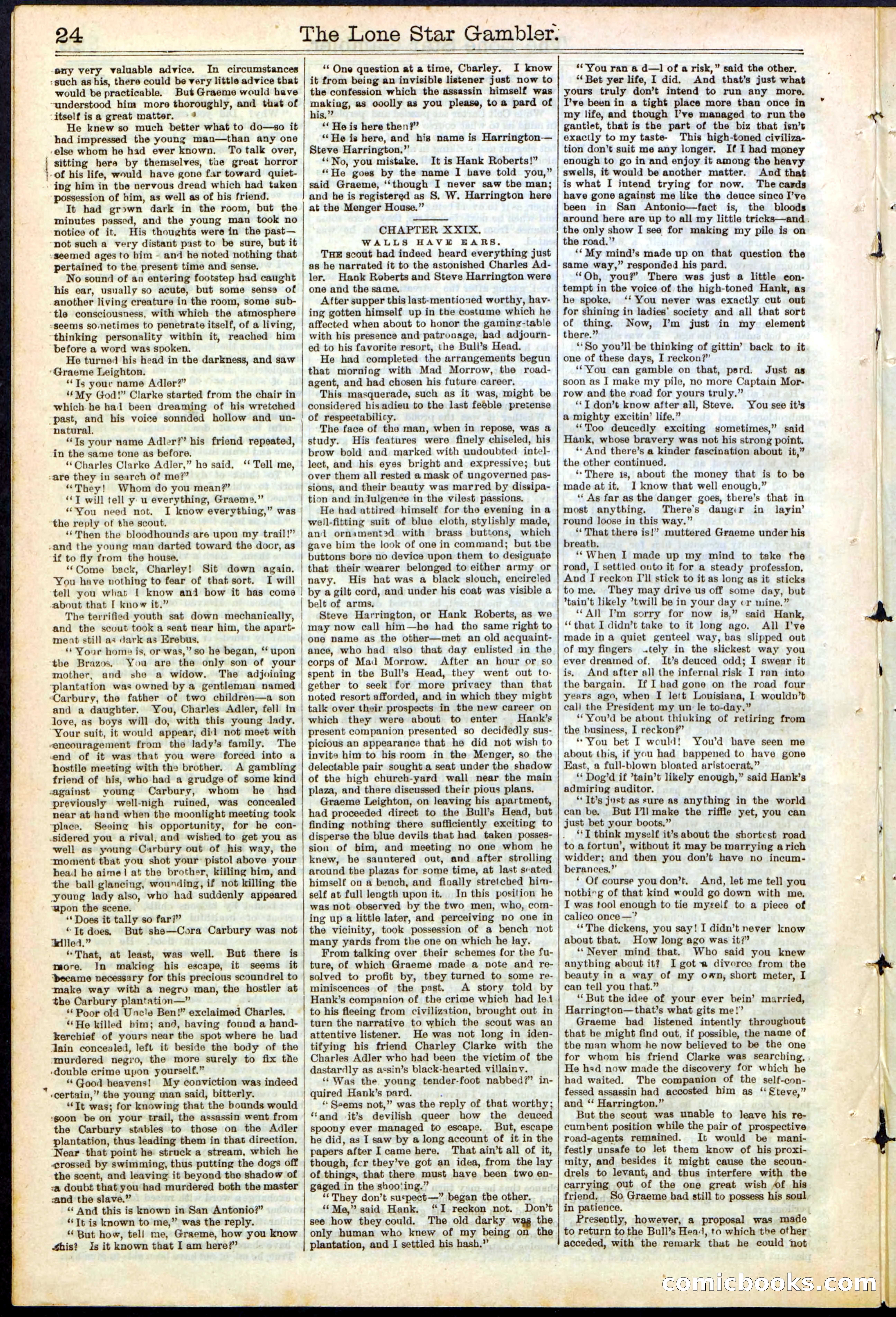 Beadle's New York Dime Library, No. 195 — page 24 of 28