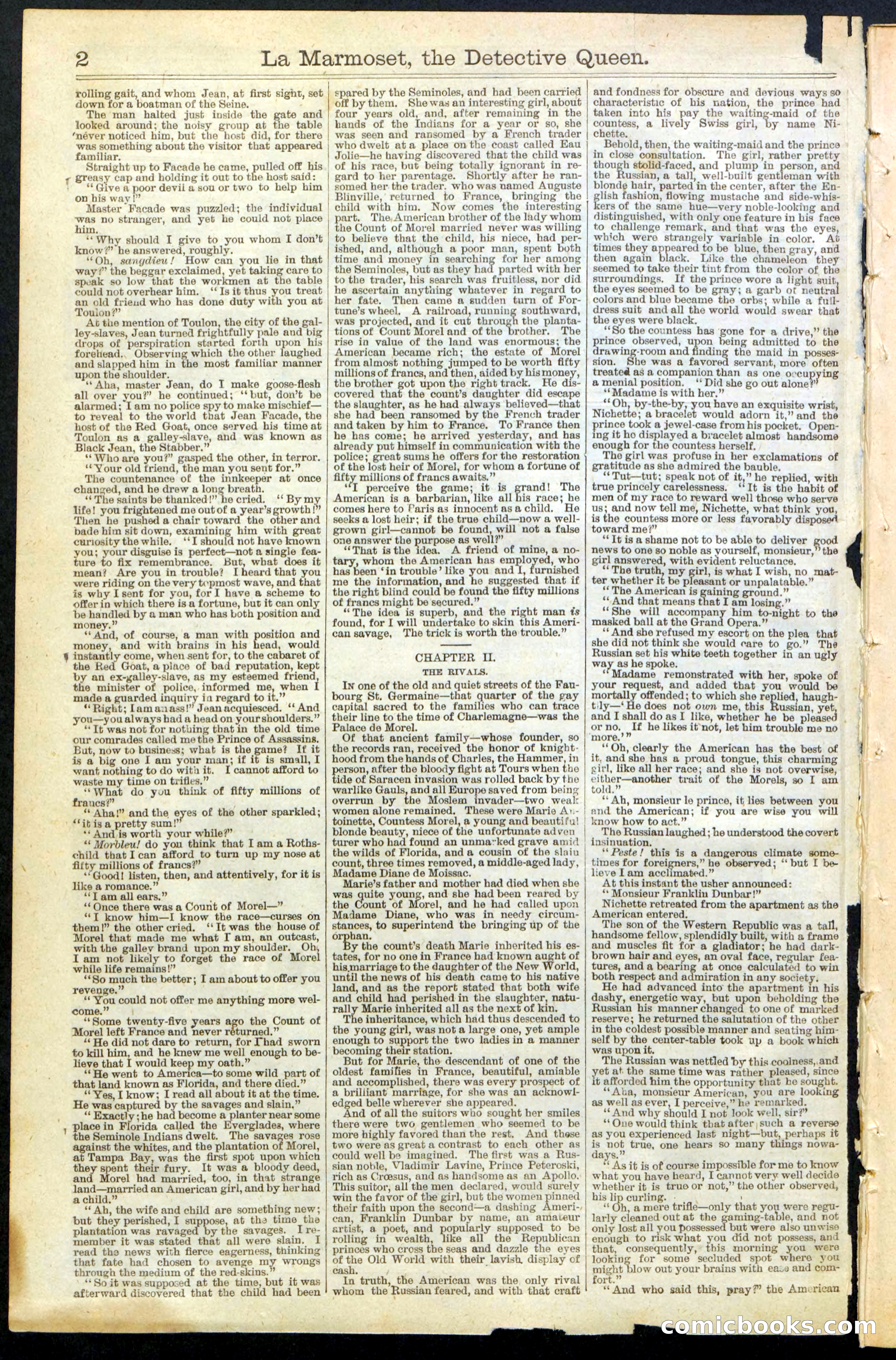 Beadle's New York Dime Library, No. 196 — page 2 of 28