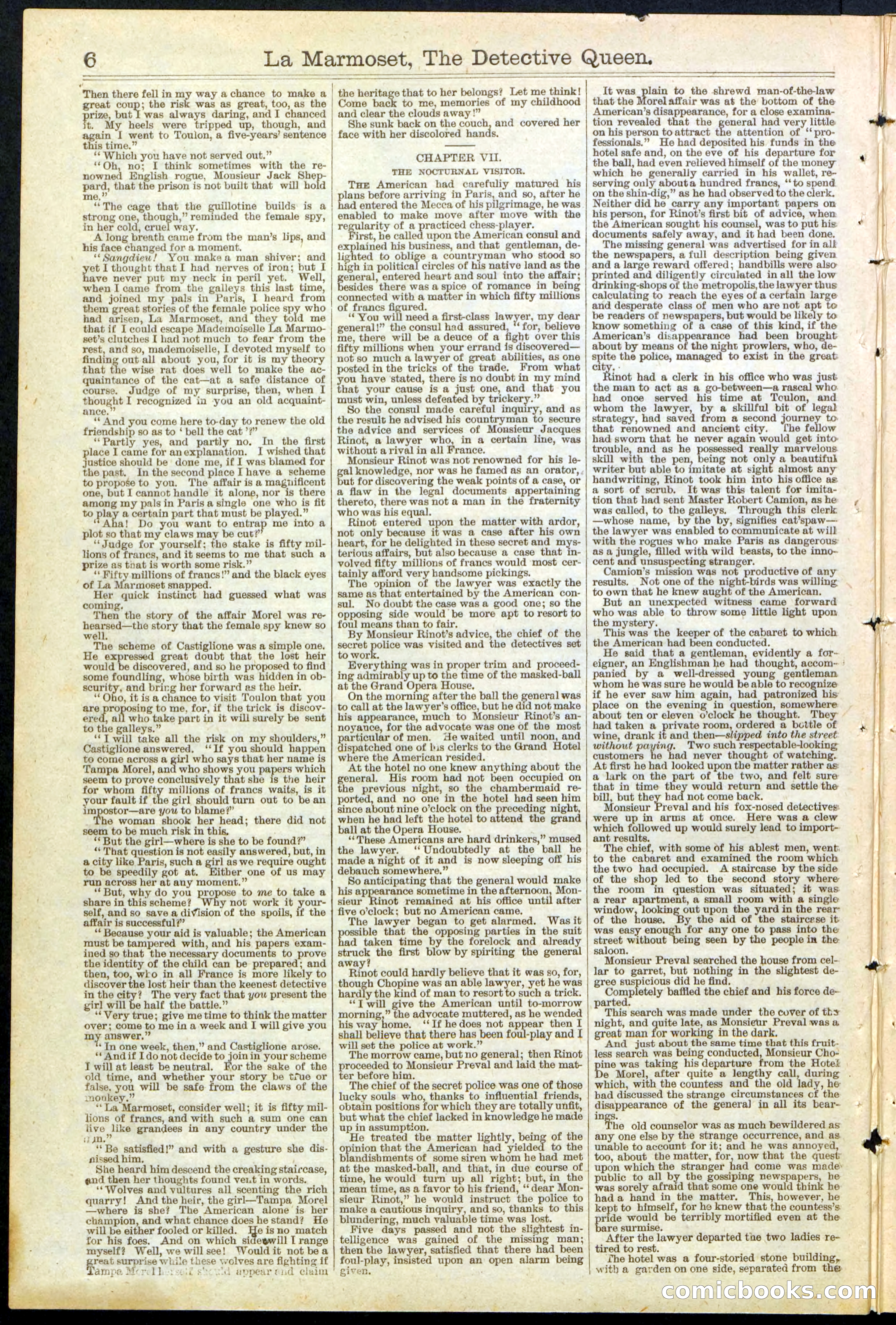 Beadle's New York Dime Library, No. 196 — page 6 of 28