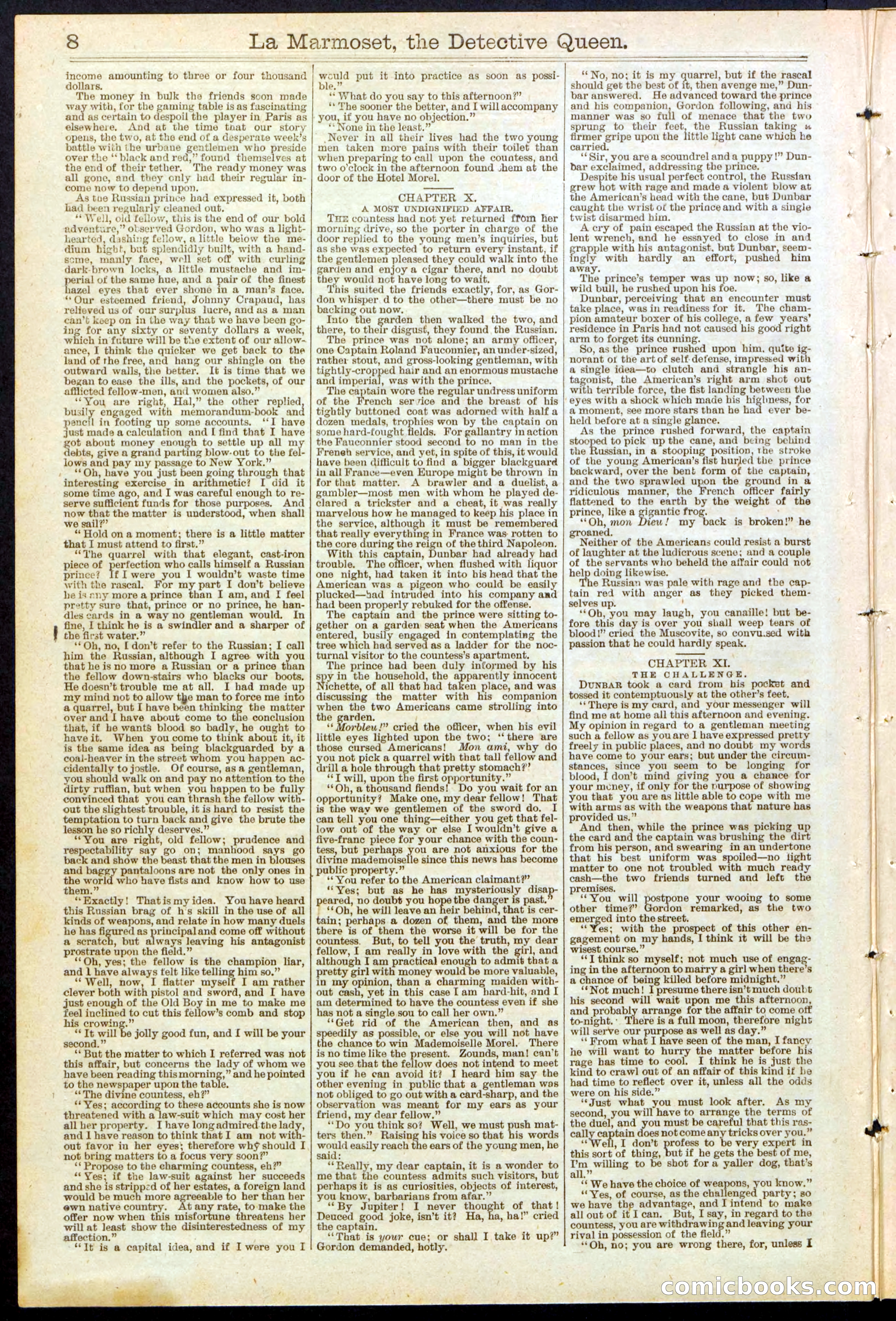 Beadle's New York Dime Library, No. 196 — page 8 of 28