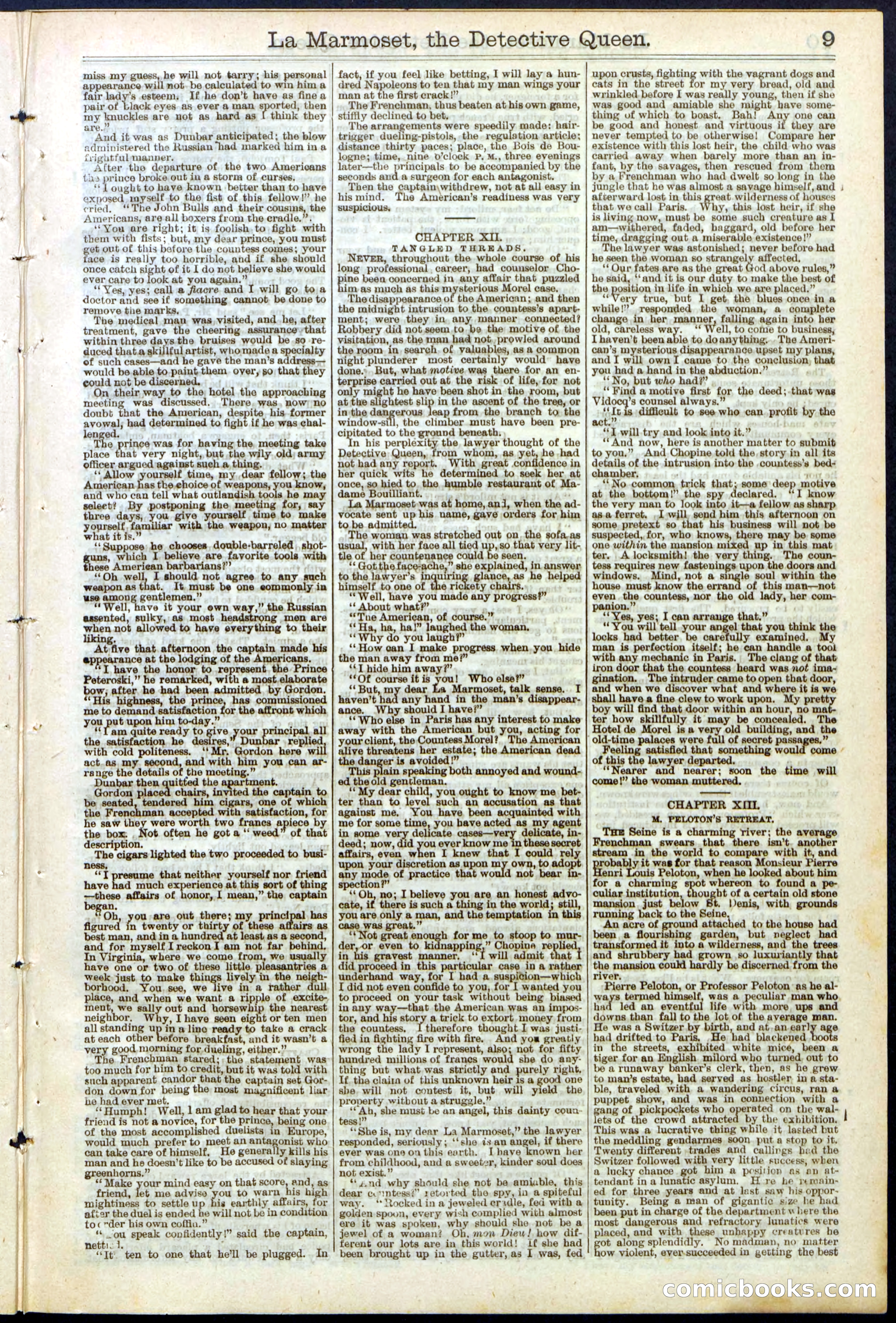 Beadle's New York Dime Library, No. 196 — page 9 of 28