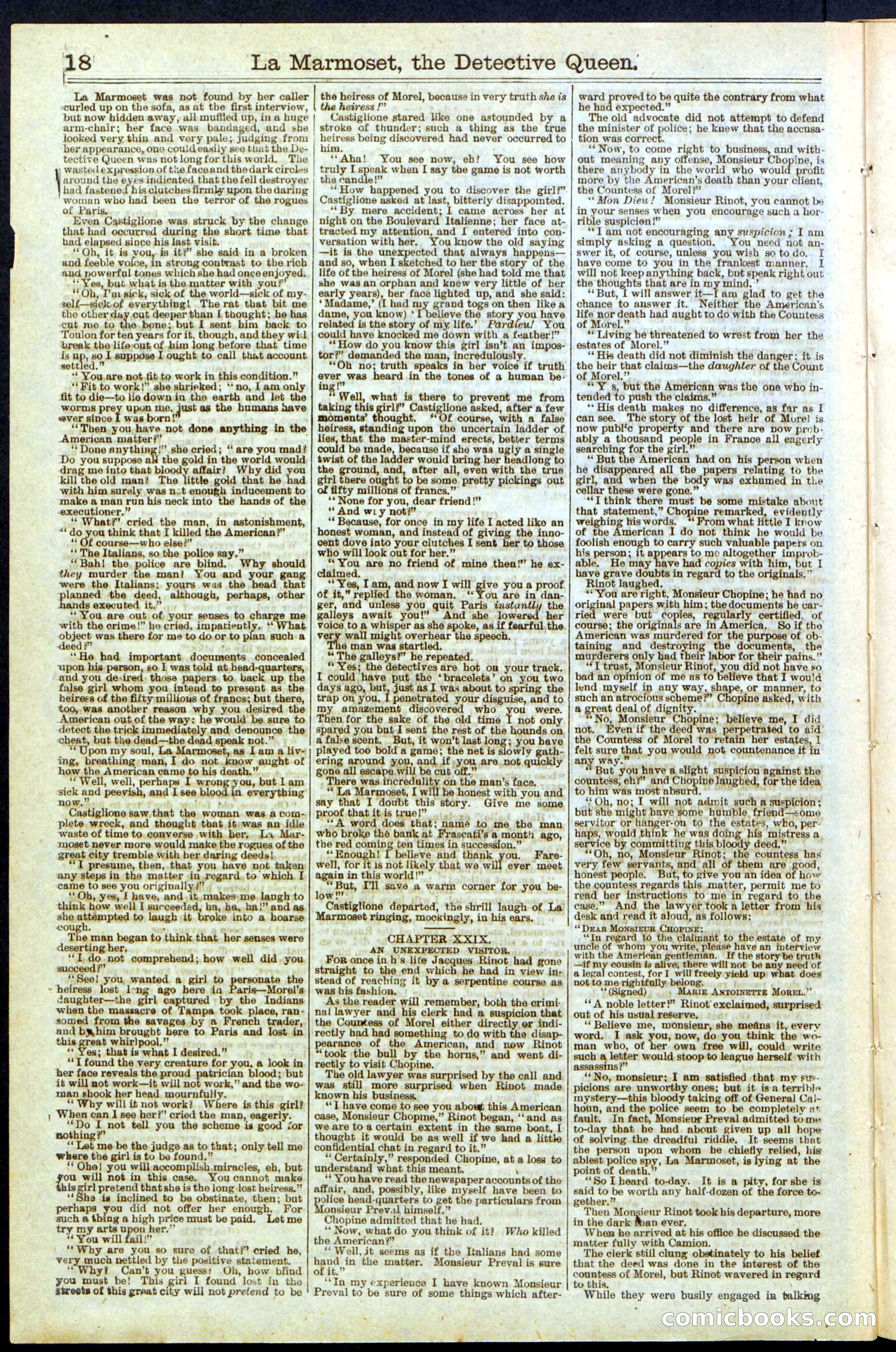 Beadle's New York Dime Library, No. 196 — page 18 of 28