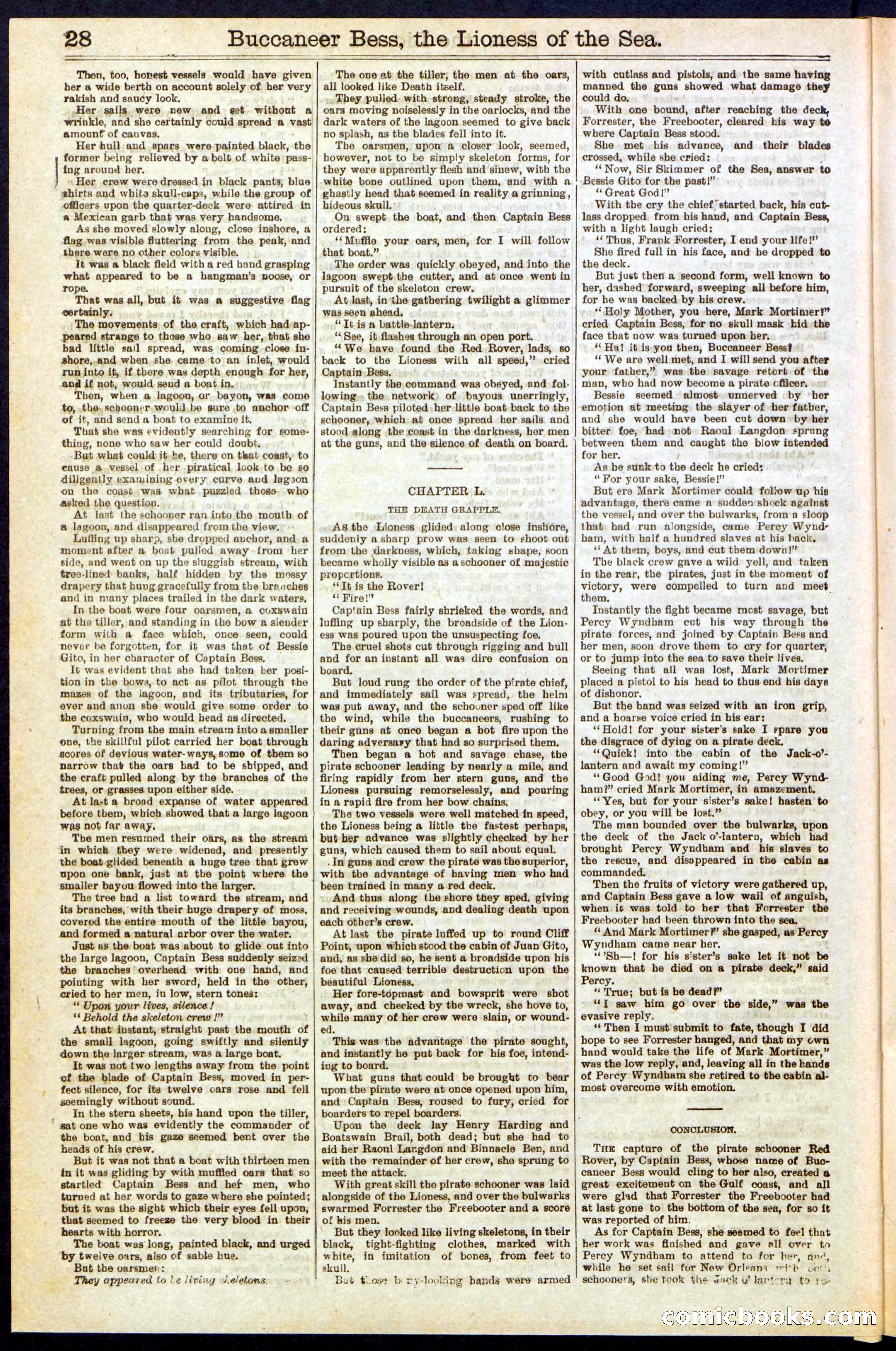 Beadle's New York Dime Library No. 210 — page 28 of 32