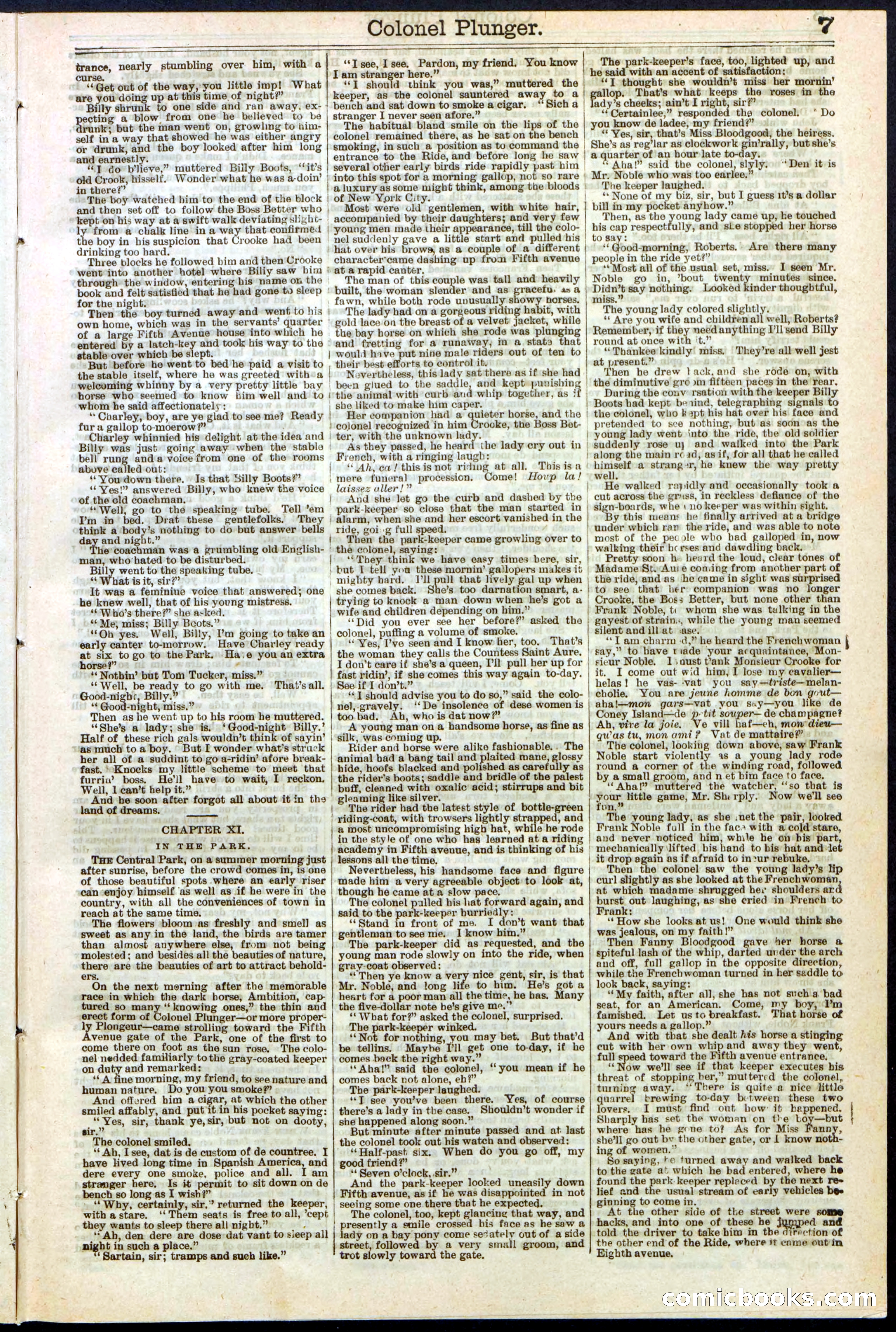 Beadle's Dime Library No. 211 — page 7 of 32