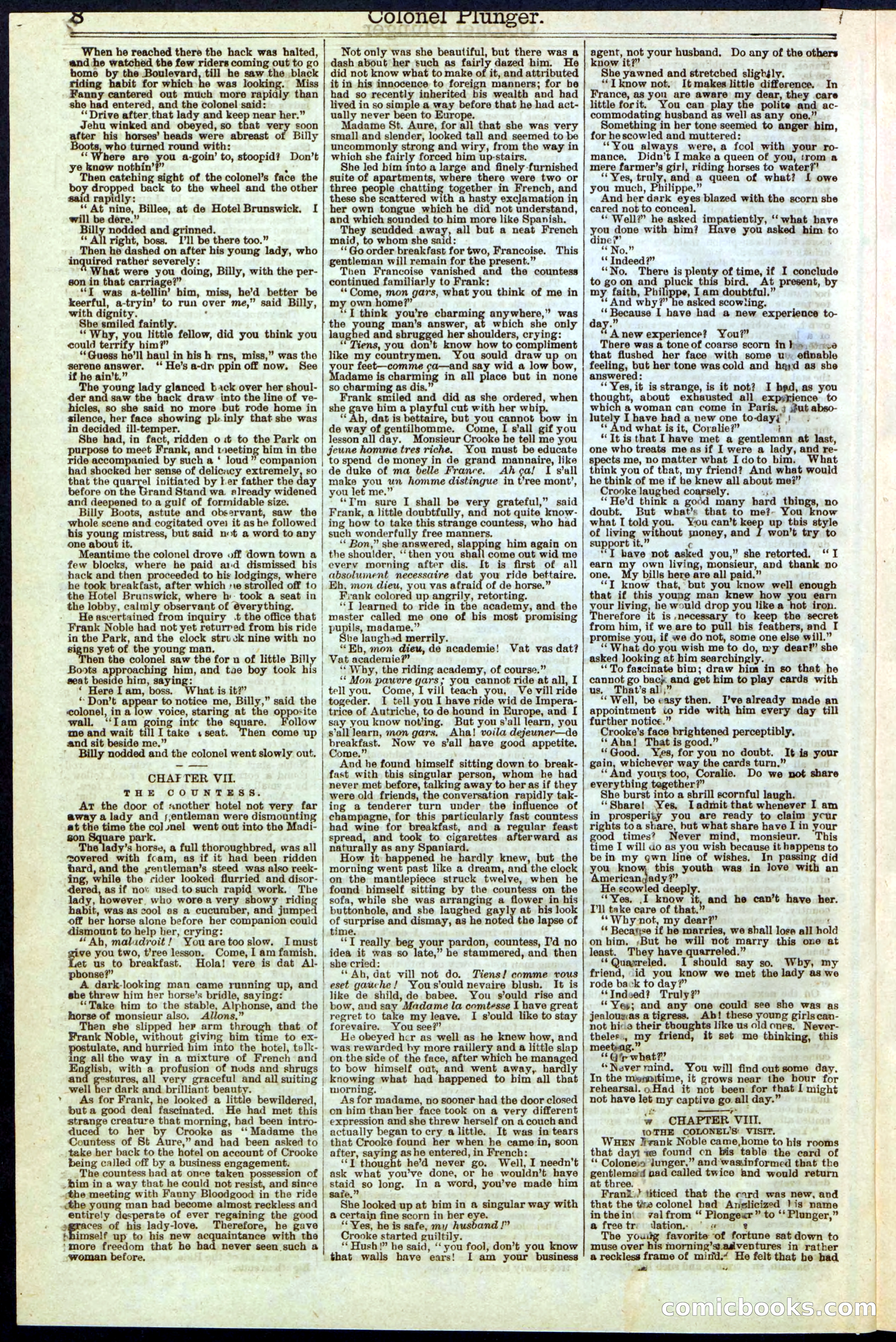 Beadle's Dime Library No. 211 — page 8 of 32