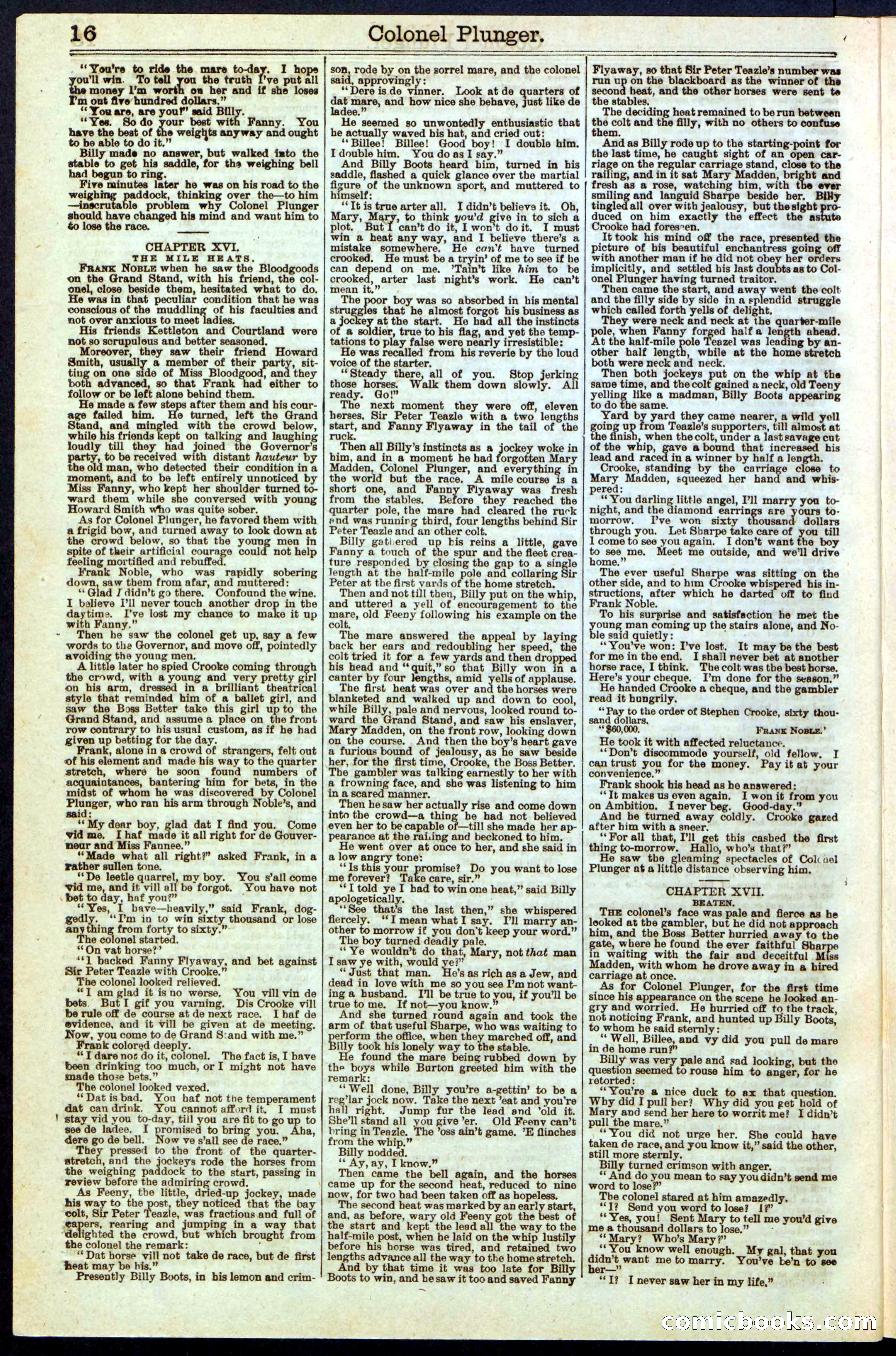 Beadle's Dime Library No. 211 — page 16 of 32