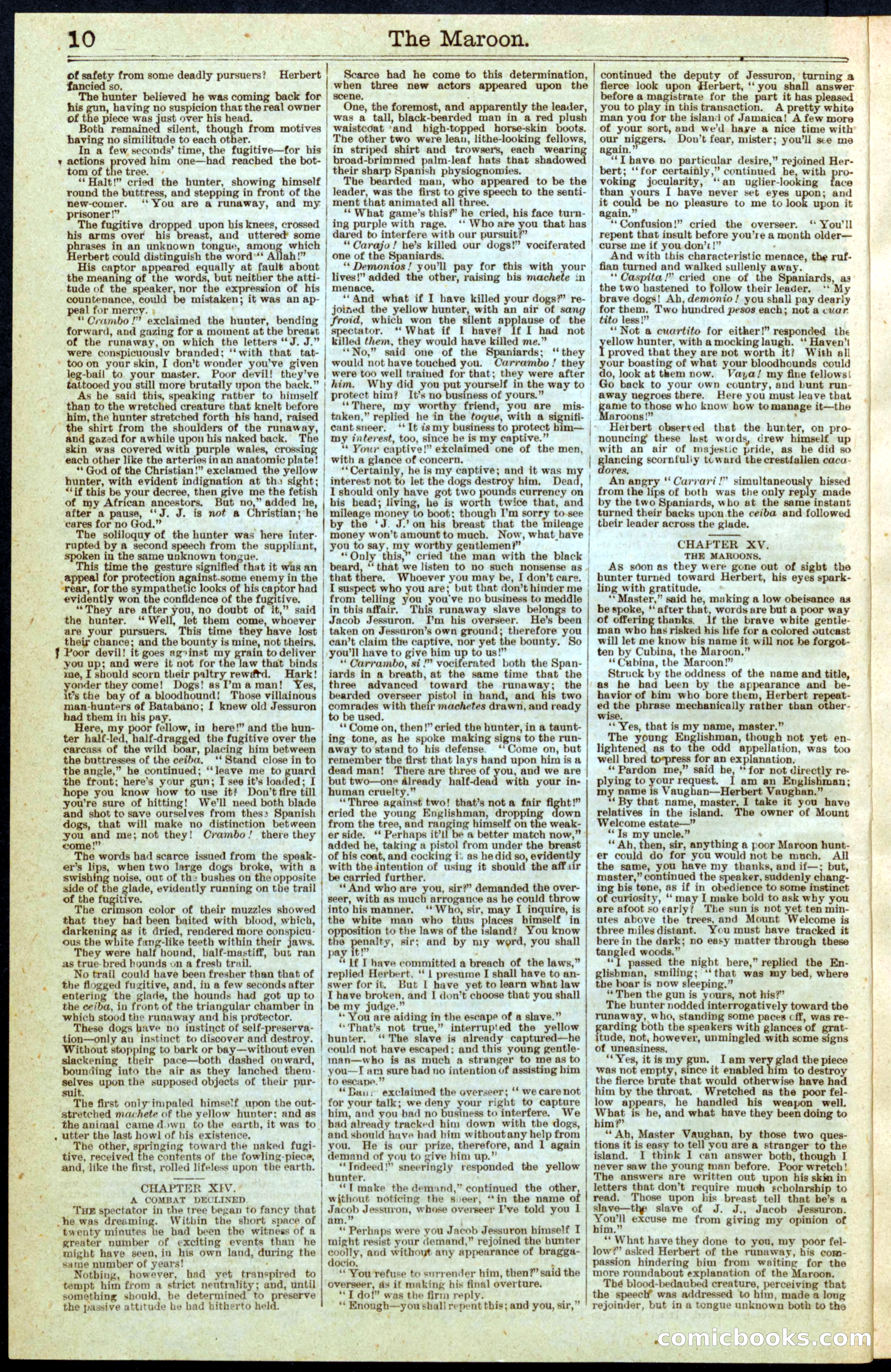 Beadle's Dime Library No. 228: The Maroon — page 10 of 32