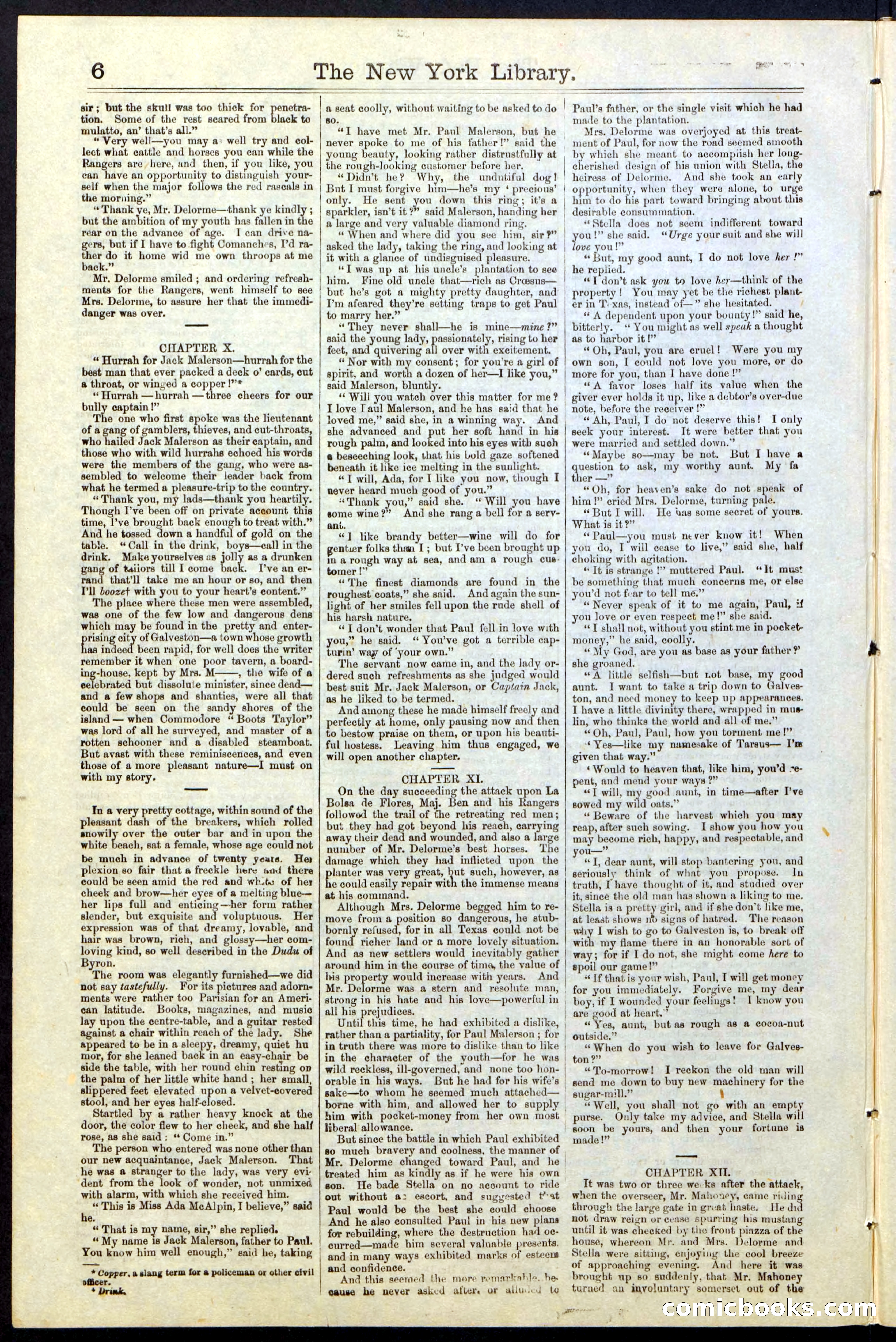 Beadle's New York Dime Library, No. 23 — page 6 of 28