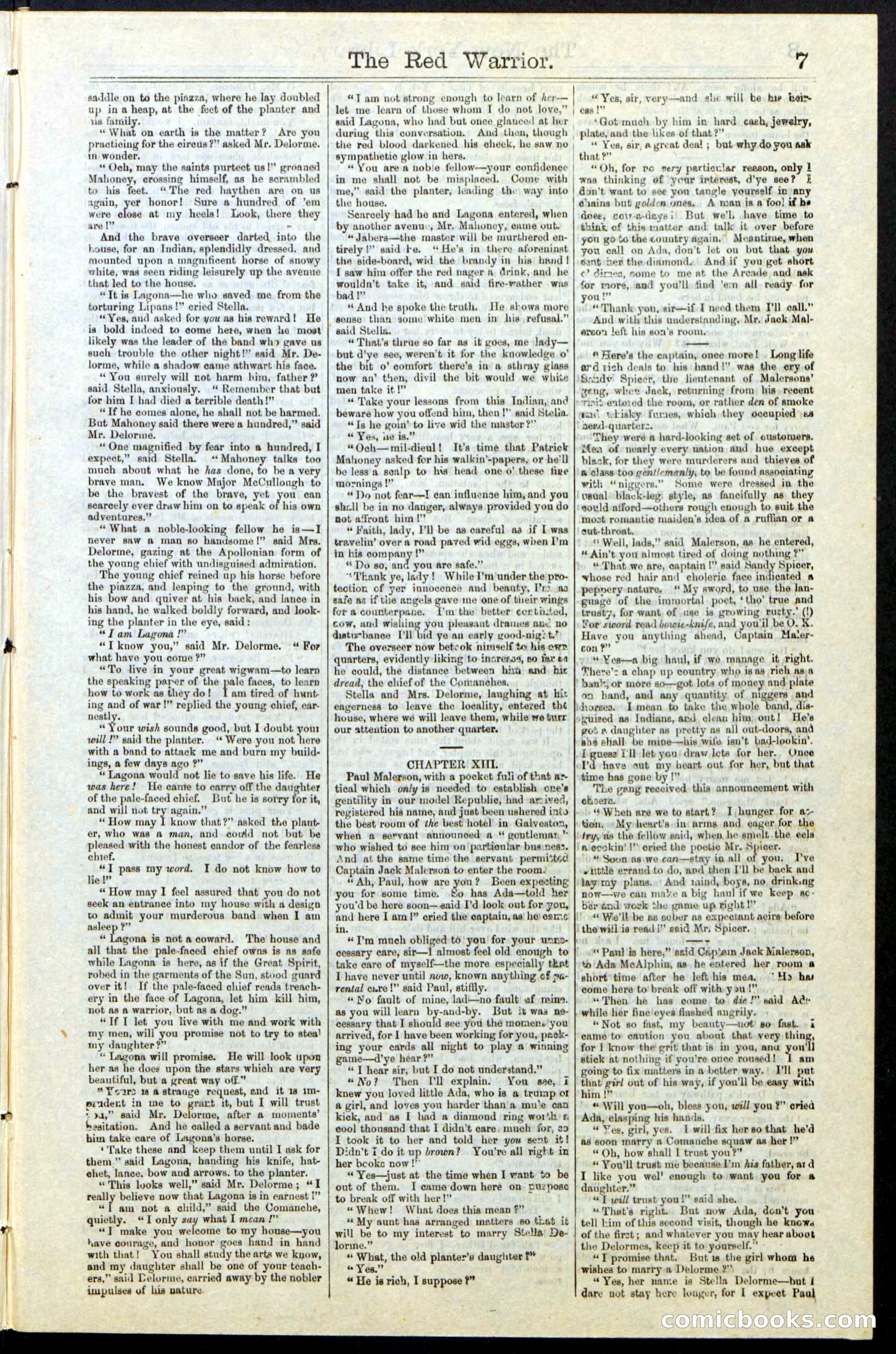 Beadle's New York Dime Library, No. 23 — page 7 of 28