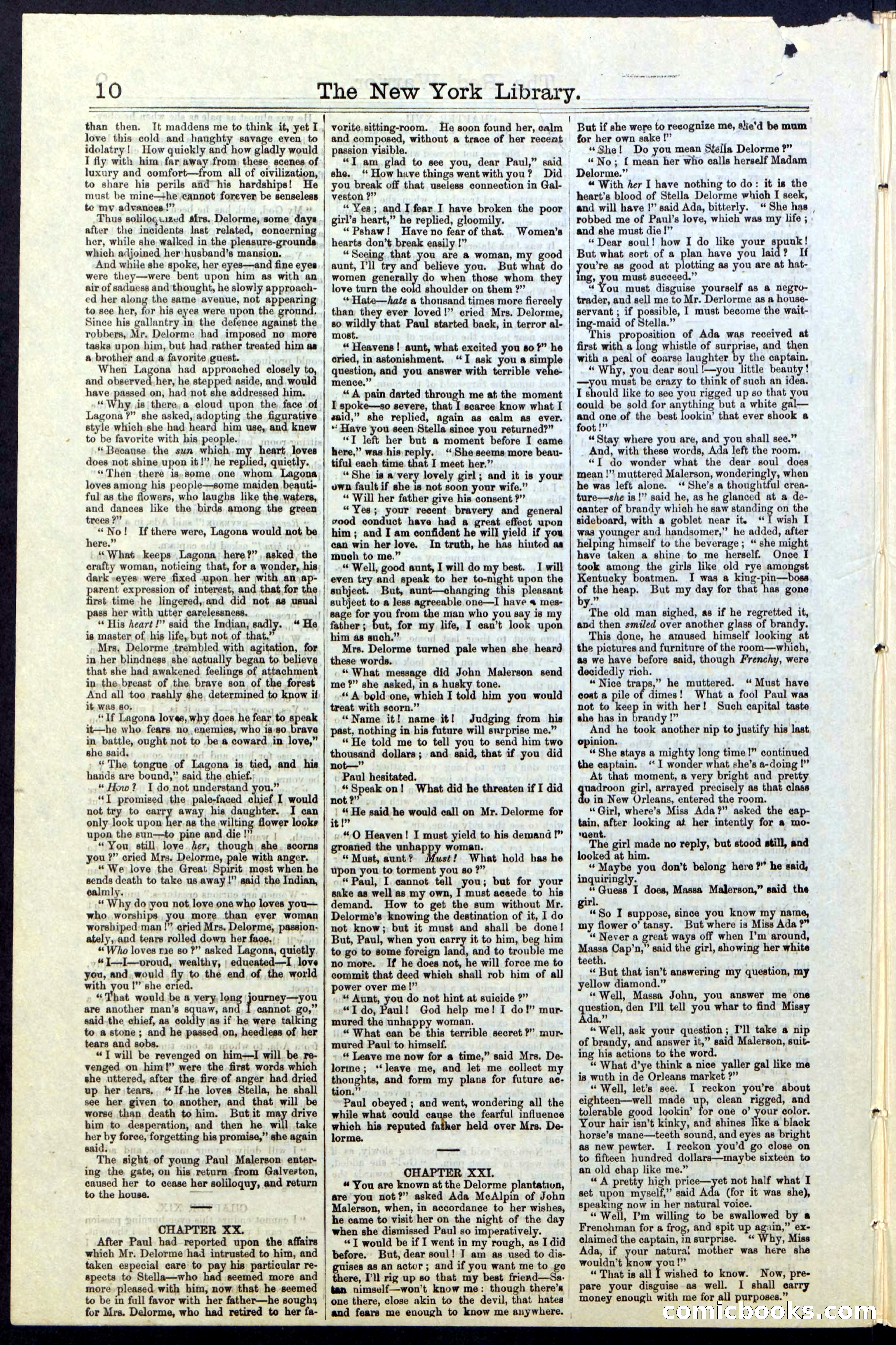 Beadle's New York Dime Library, No. 23 — page 10 of 28