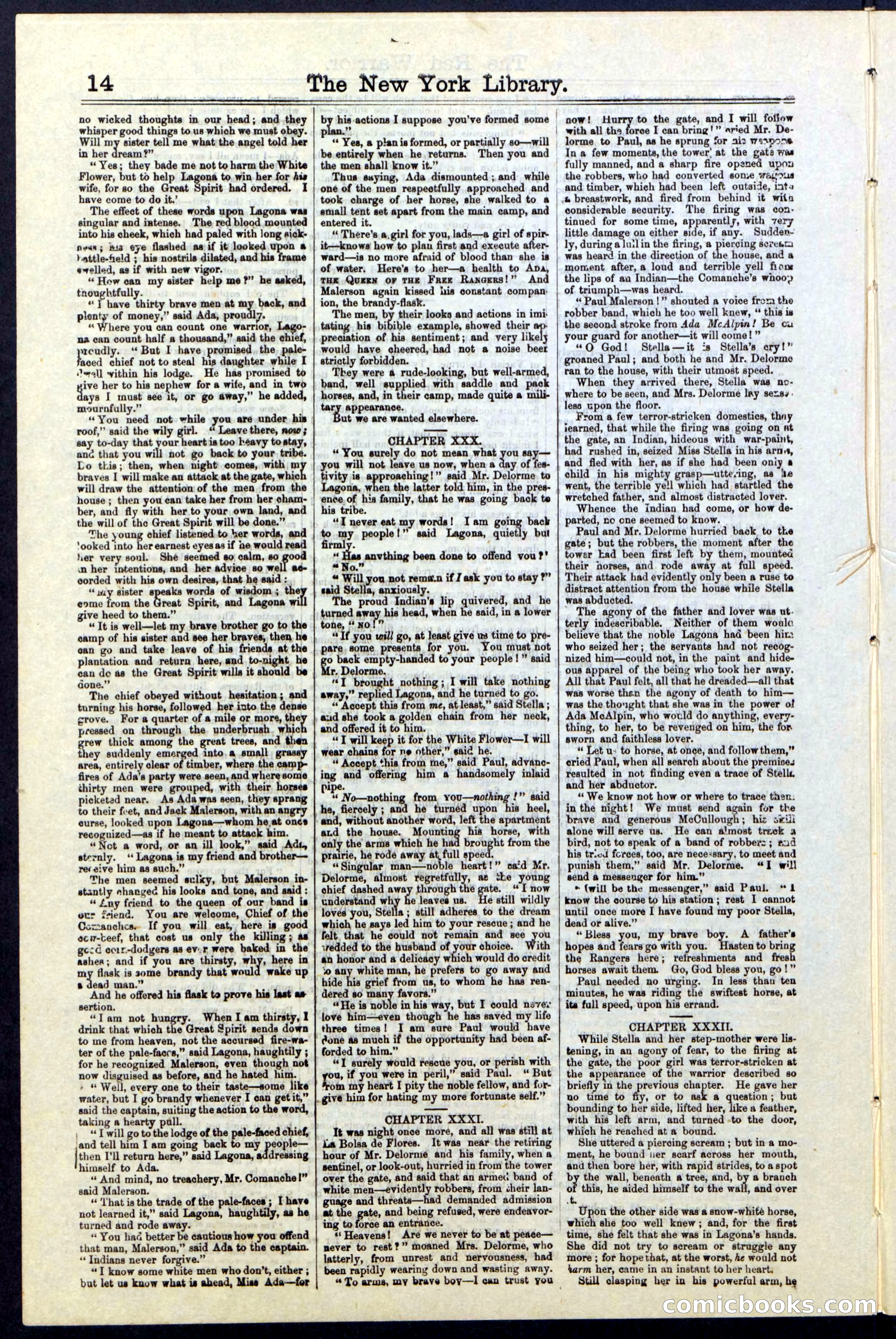 Beadle's New York Dime Library, No. 23 — page 14 of 28