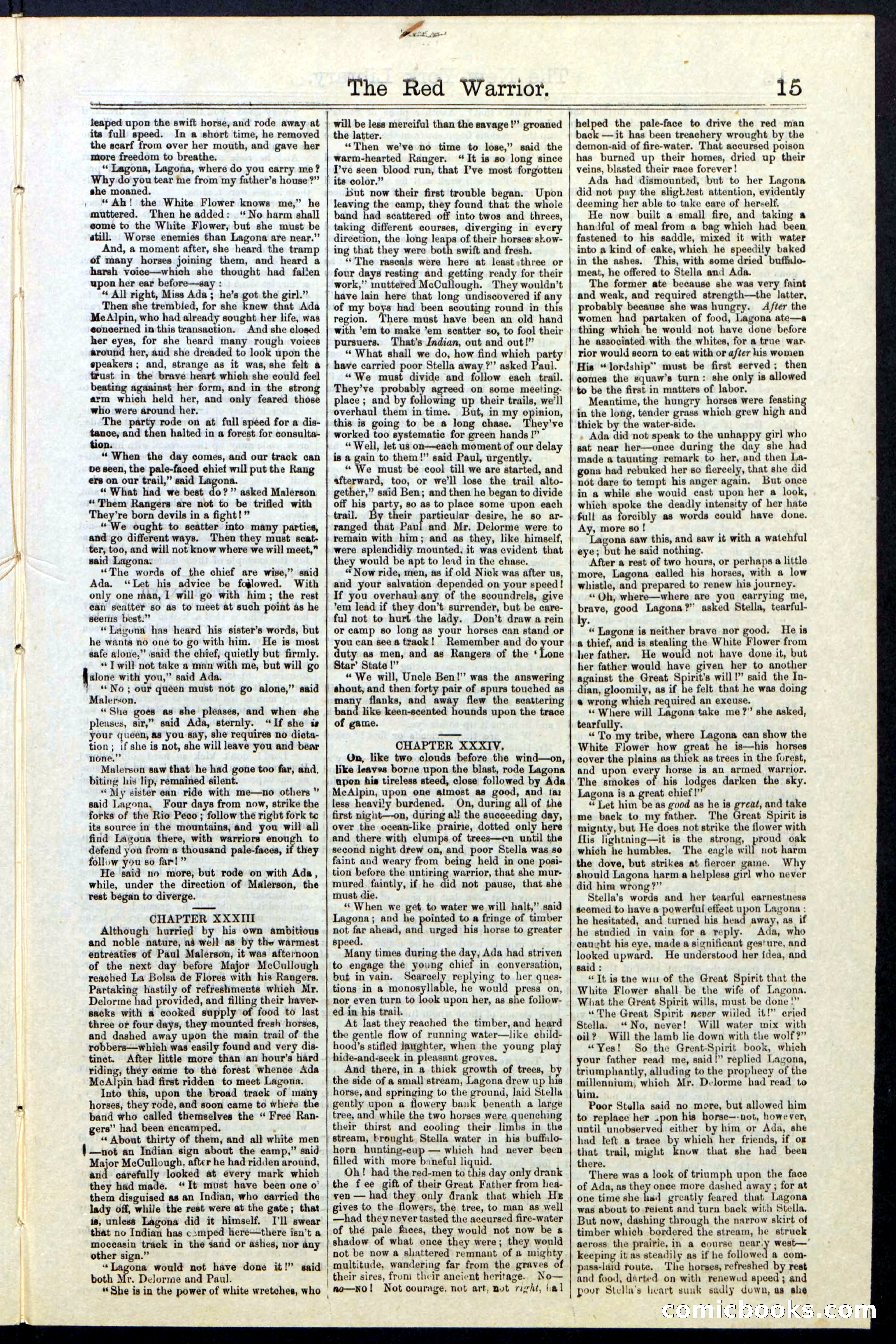 Beadle's New York Dime Library, No. 23 — page 15 of 28