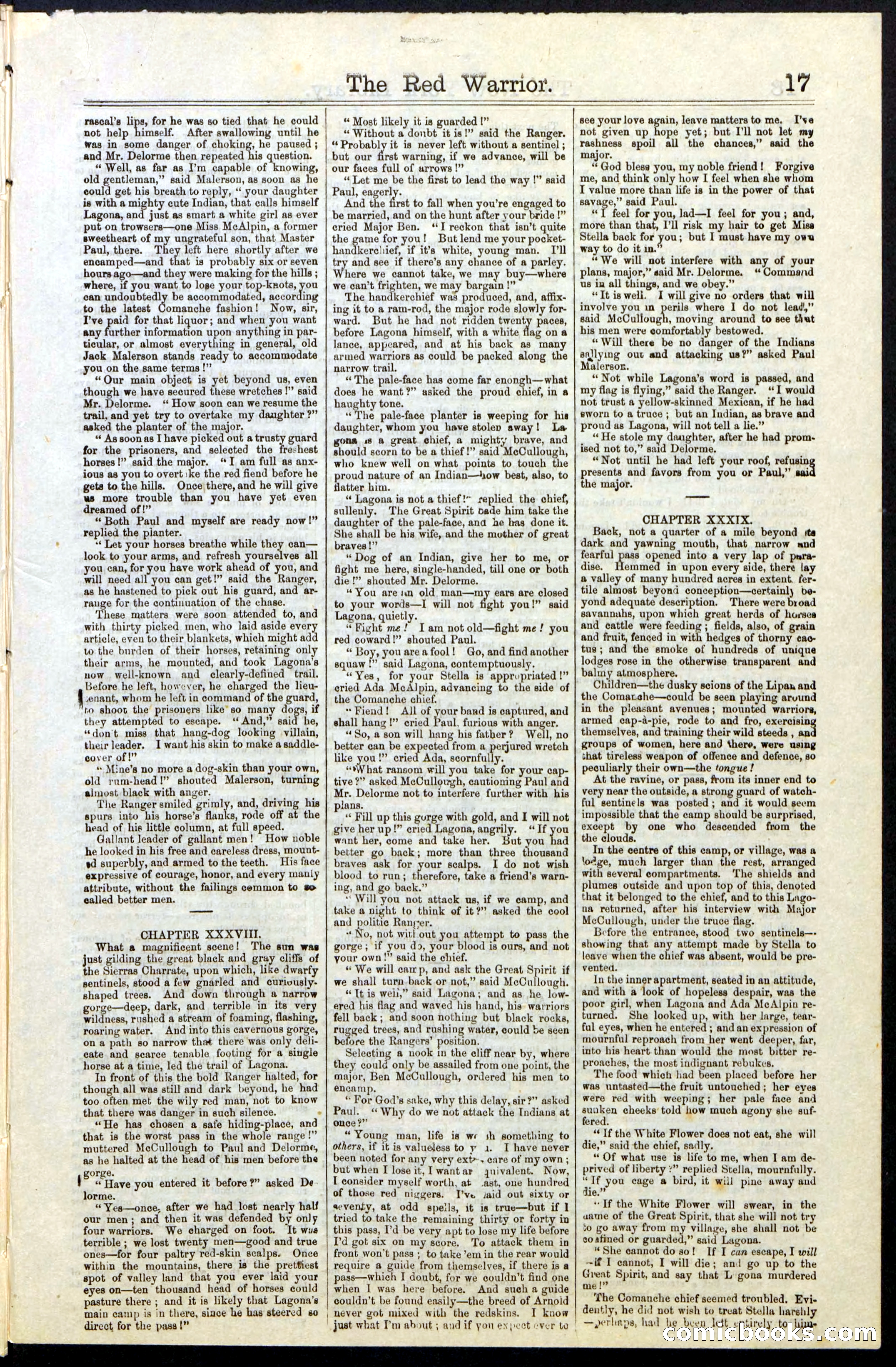 Beadle's New York Dime Library, No. 23 — page 17 of 28