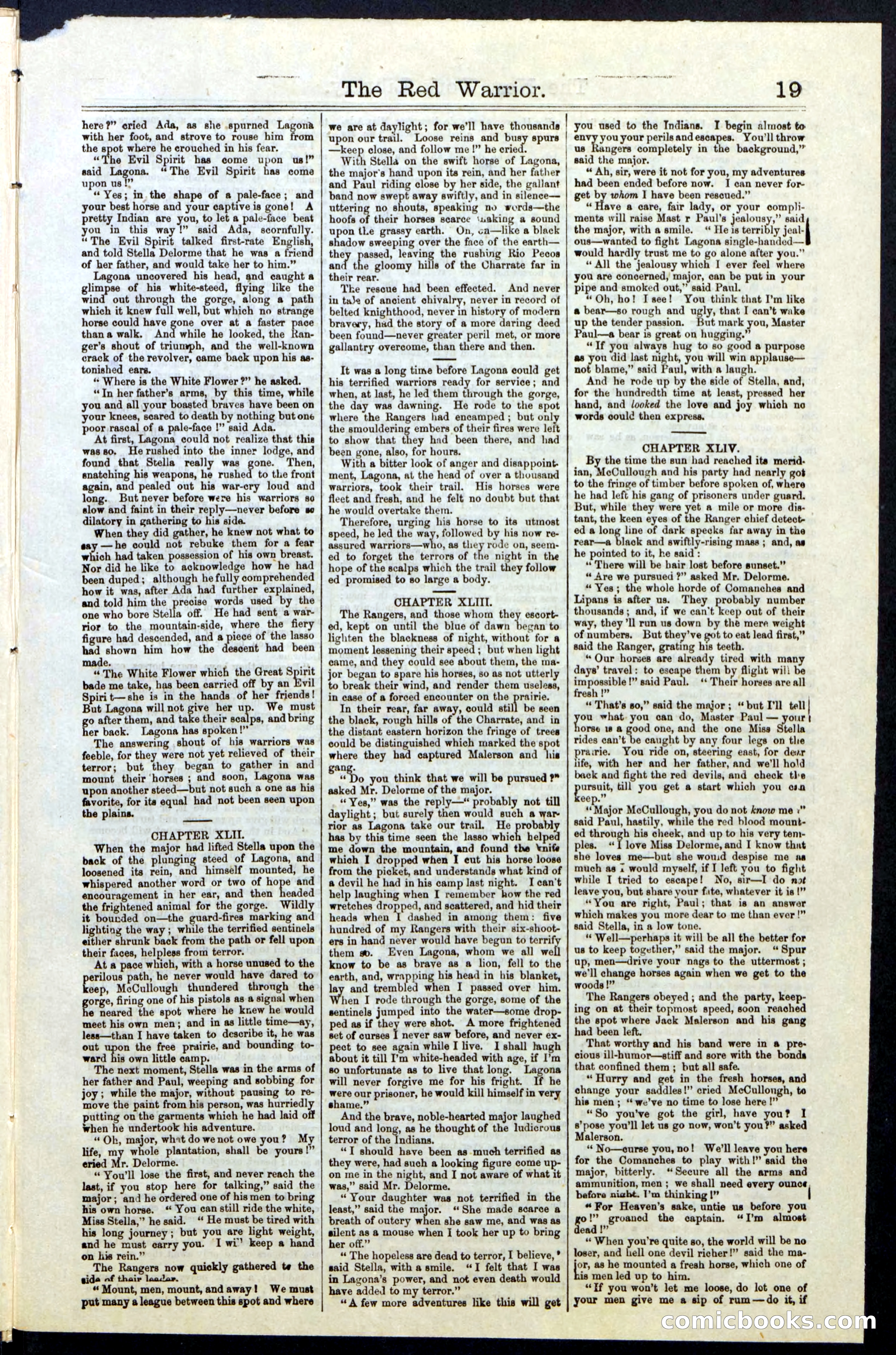 Beadle's New York Dime Library, No. 23 — page 19 of 28