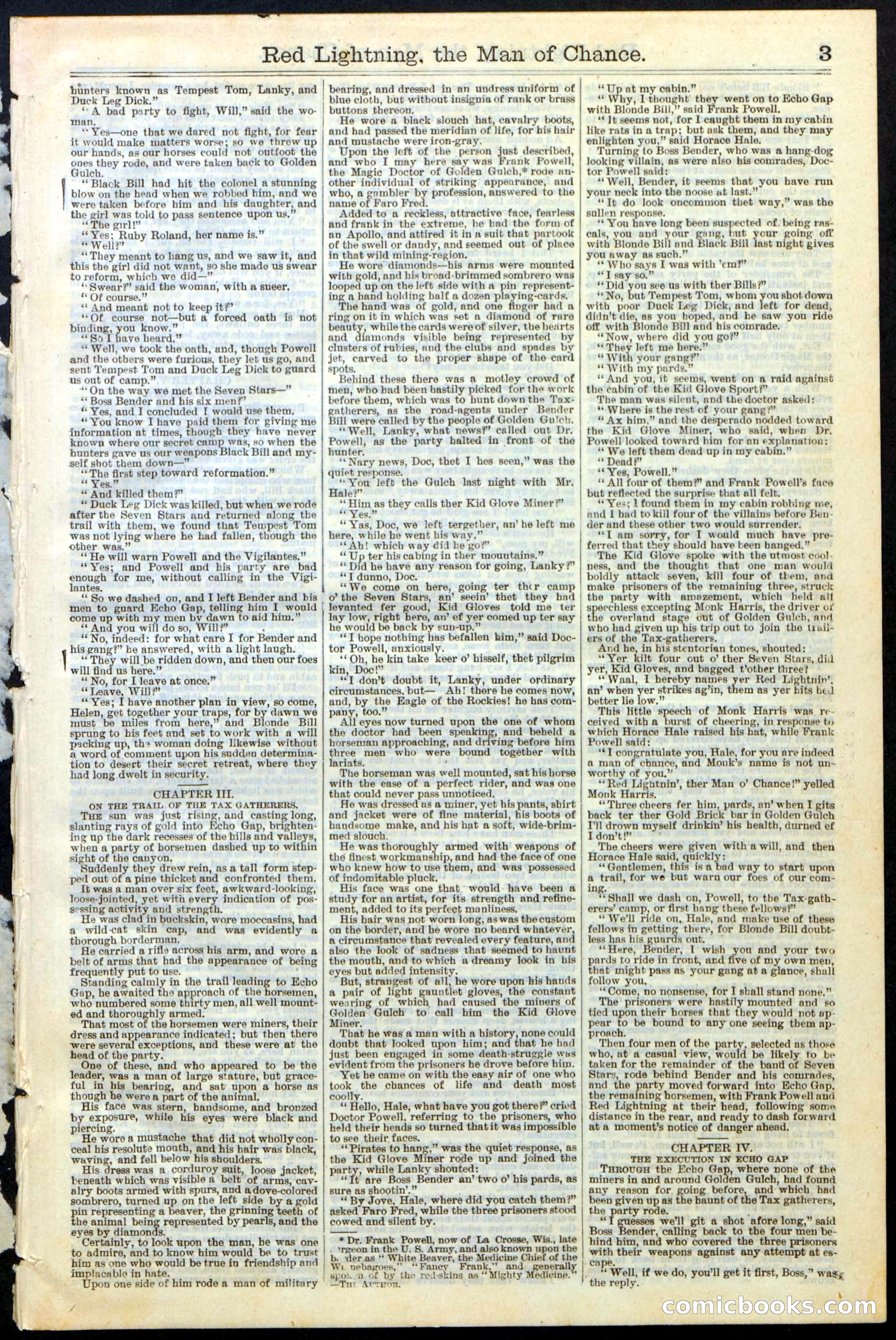 Beadle's New York Dime Library, No. 235 — page 3 of 24