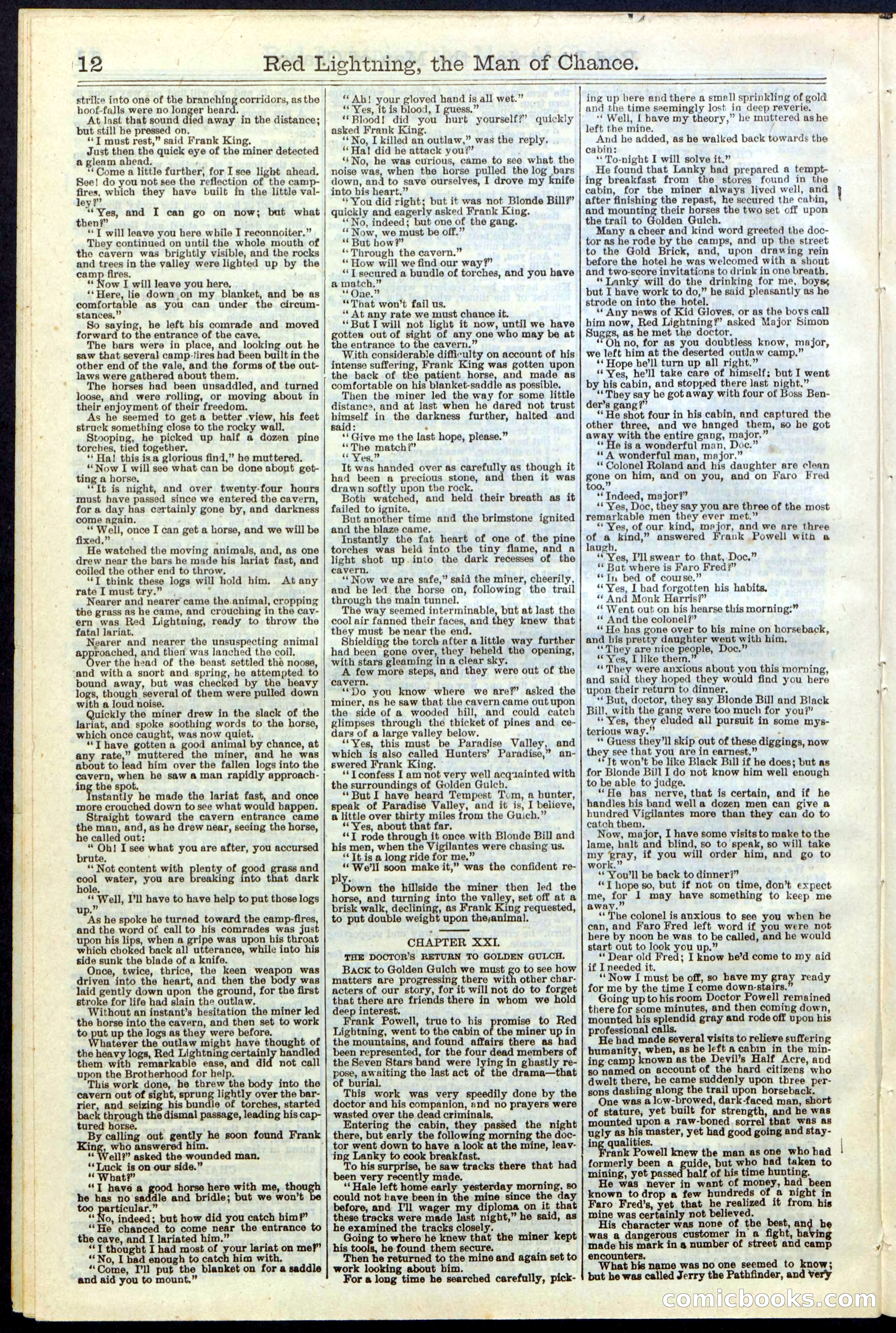 Beadle's New York Dime Library, No. 235 — page 12 of 24