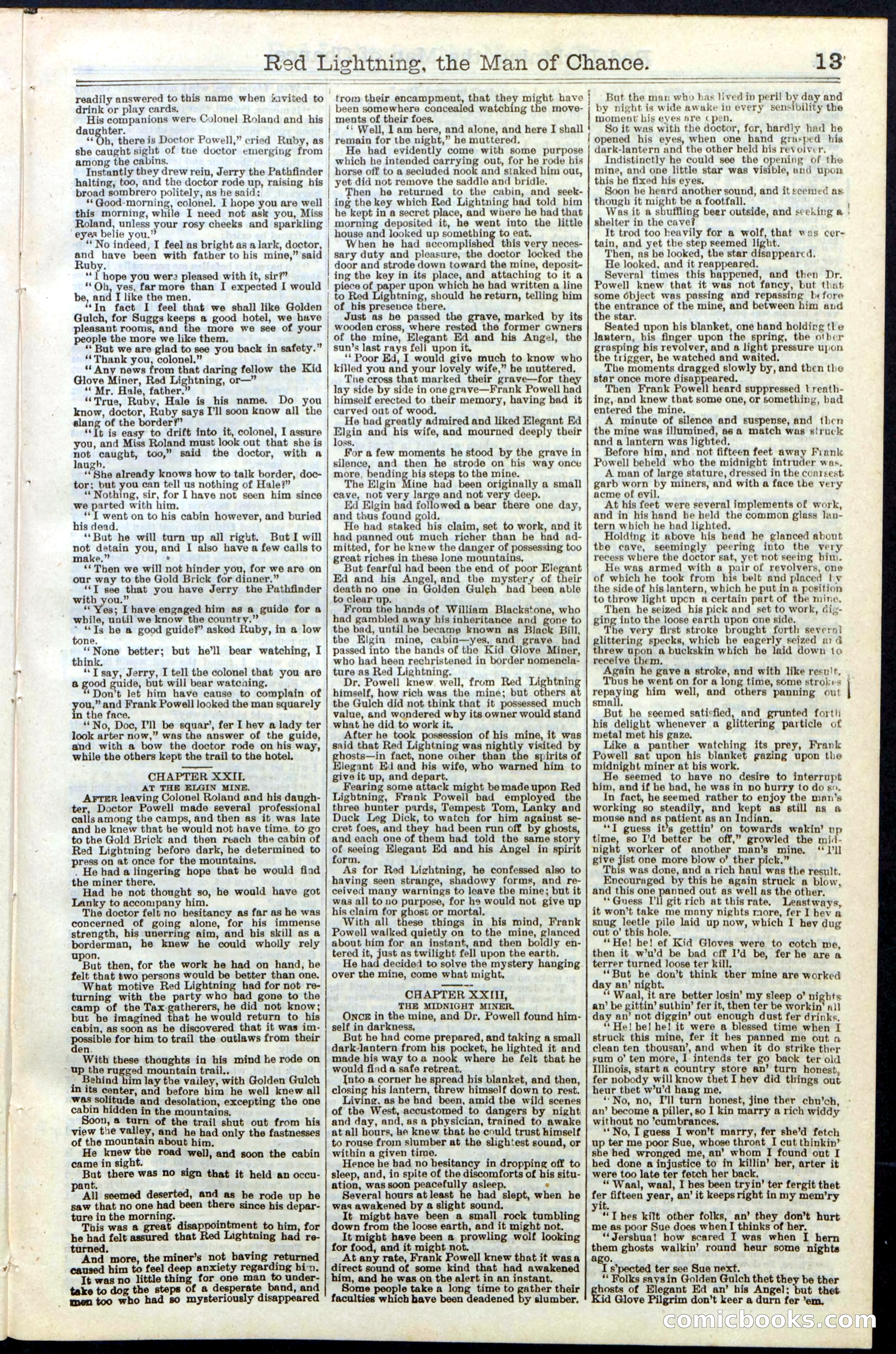 Beadle's New York Dime Library, No. 235 — page 13 of 24
