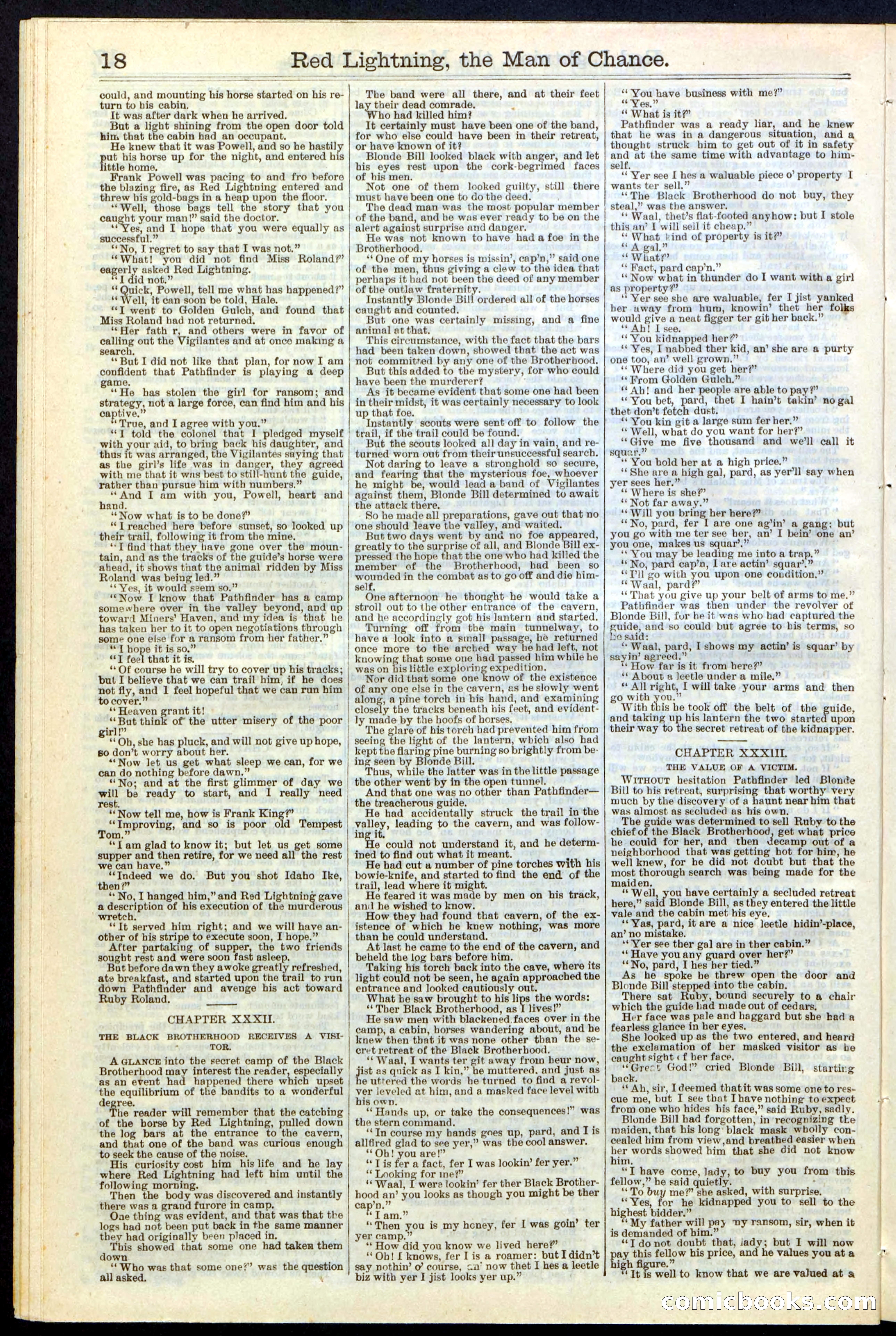 Beadle's New York Dime Library, No. 235 — page 18 of 24
