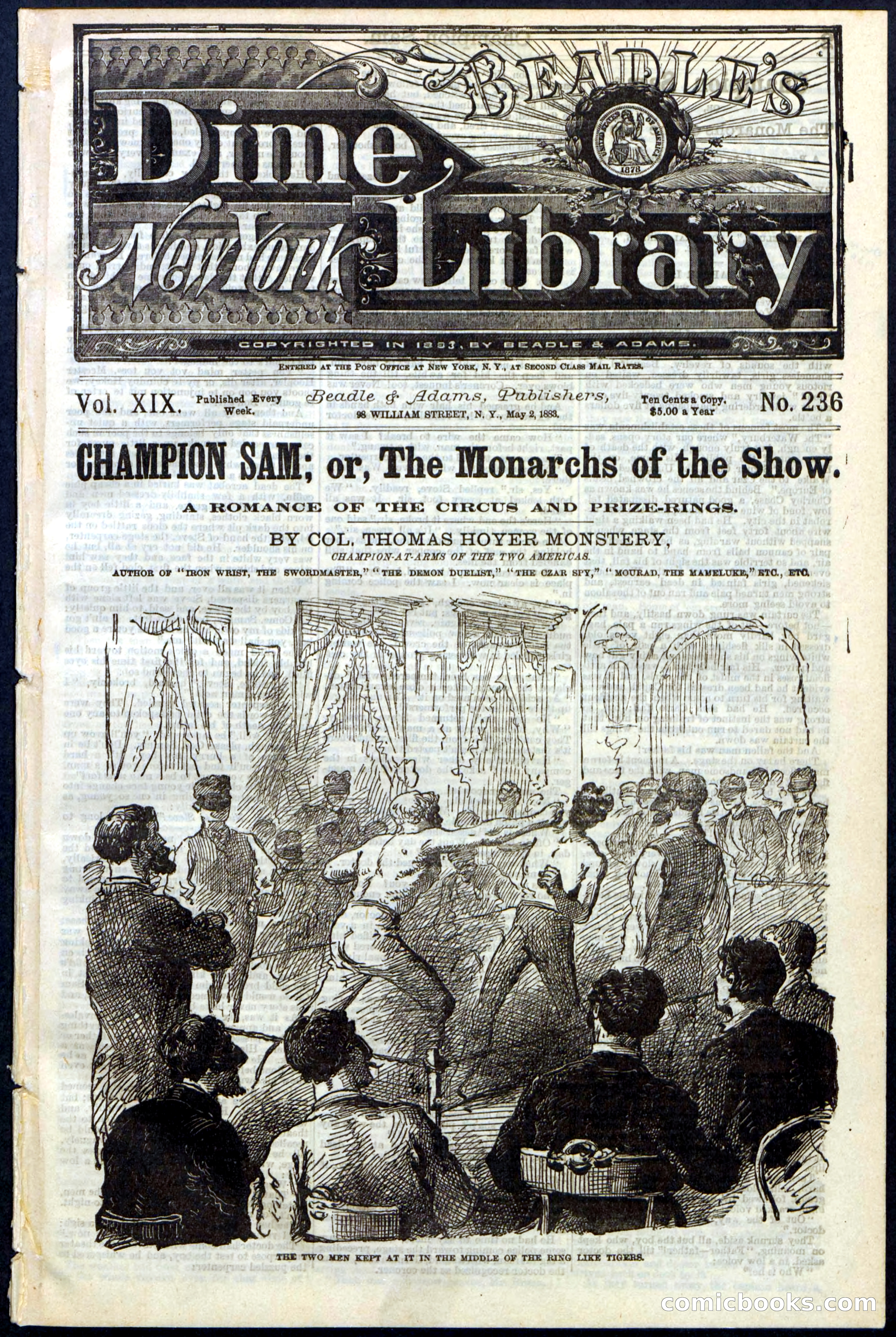 Beadle's Dime Library No. 236 — page 1 of 32