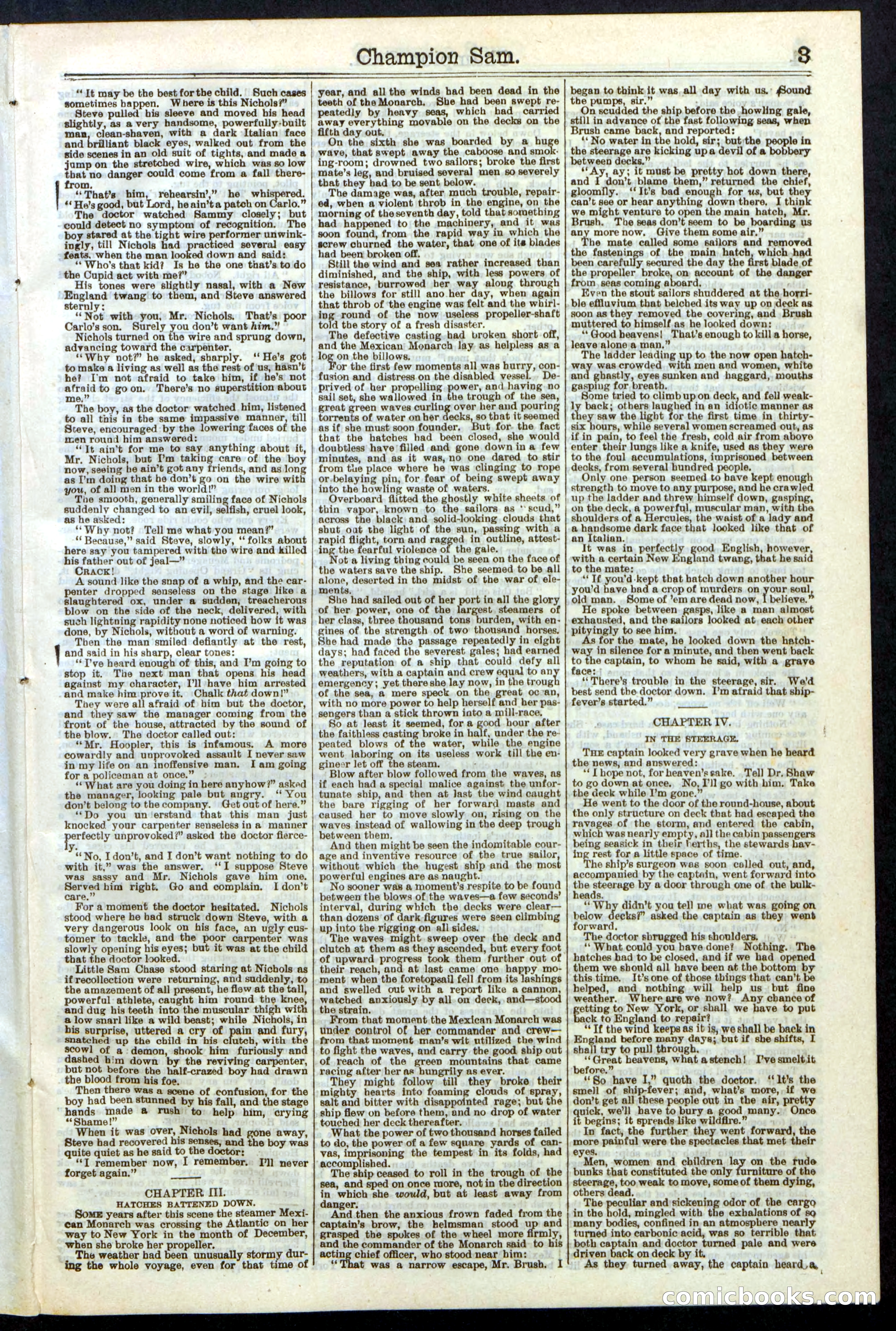 Beadle's Dime Library No. 236 — page 3 of 32