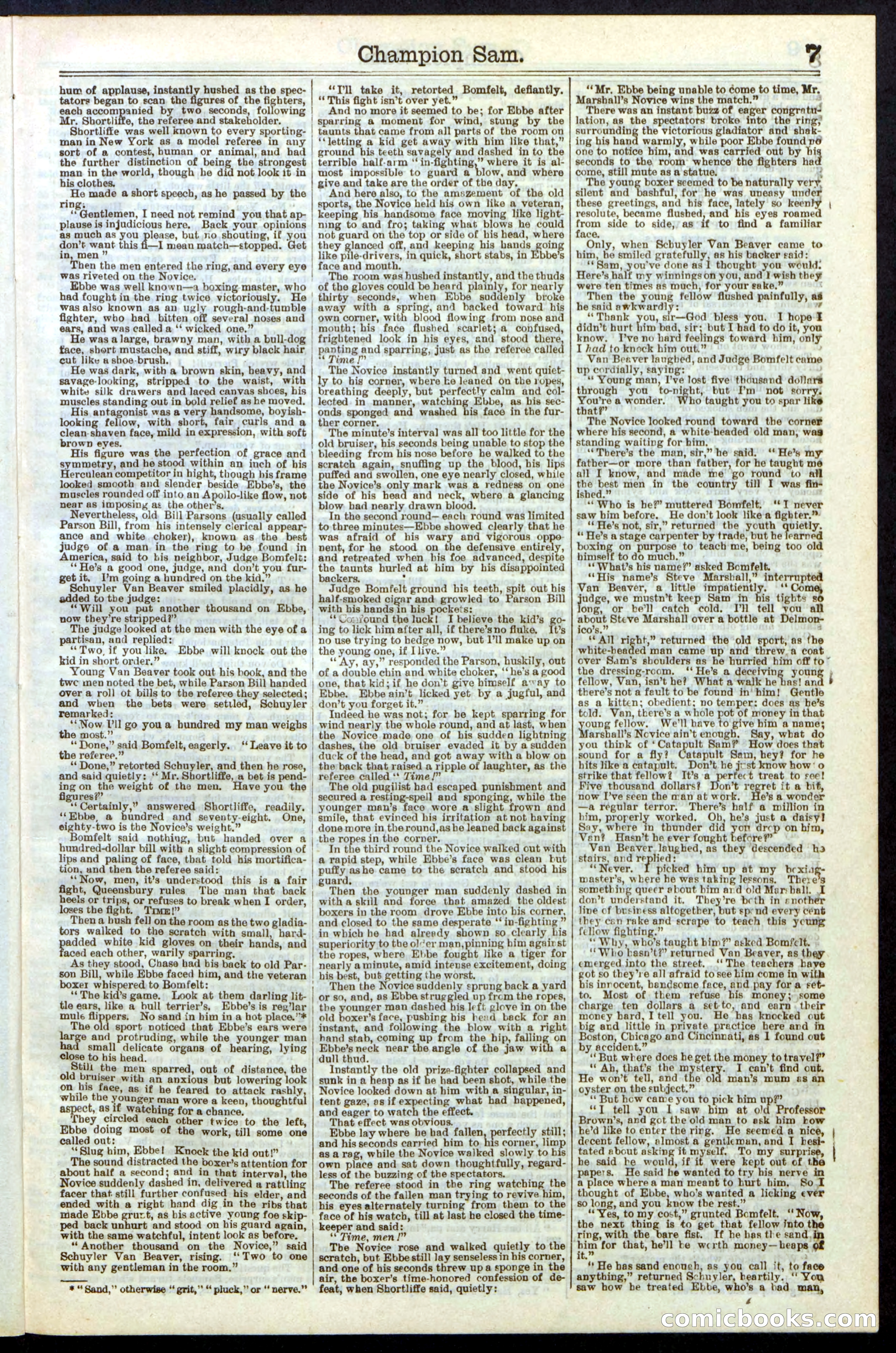 Beadle's Dime Library No. 236 — page 7 of 32