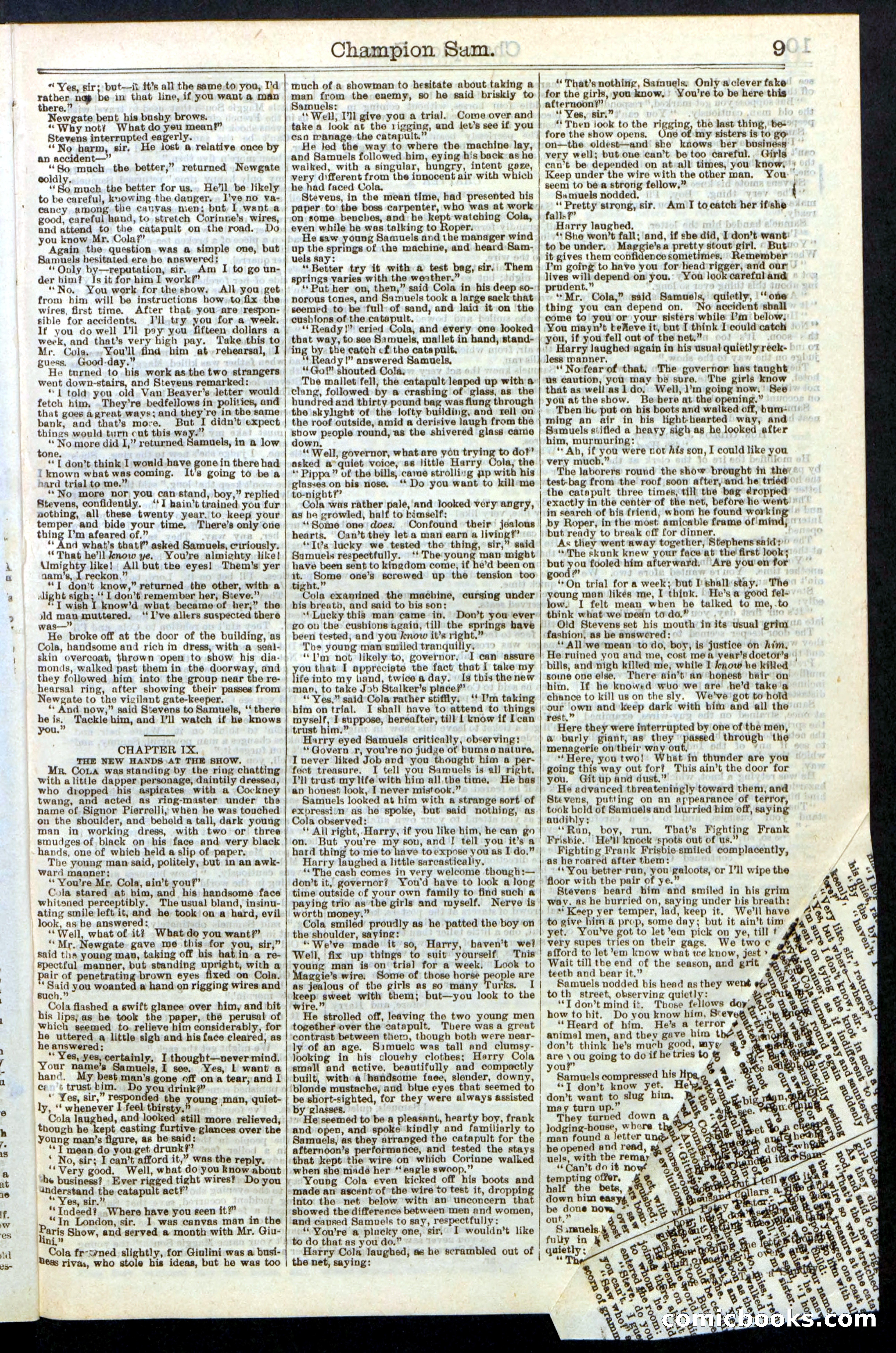 Beadle's Dime Library No. 236 — page 9 of 32