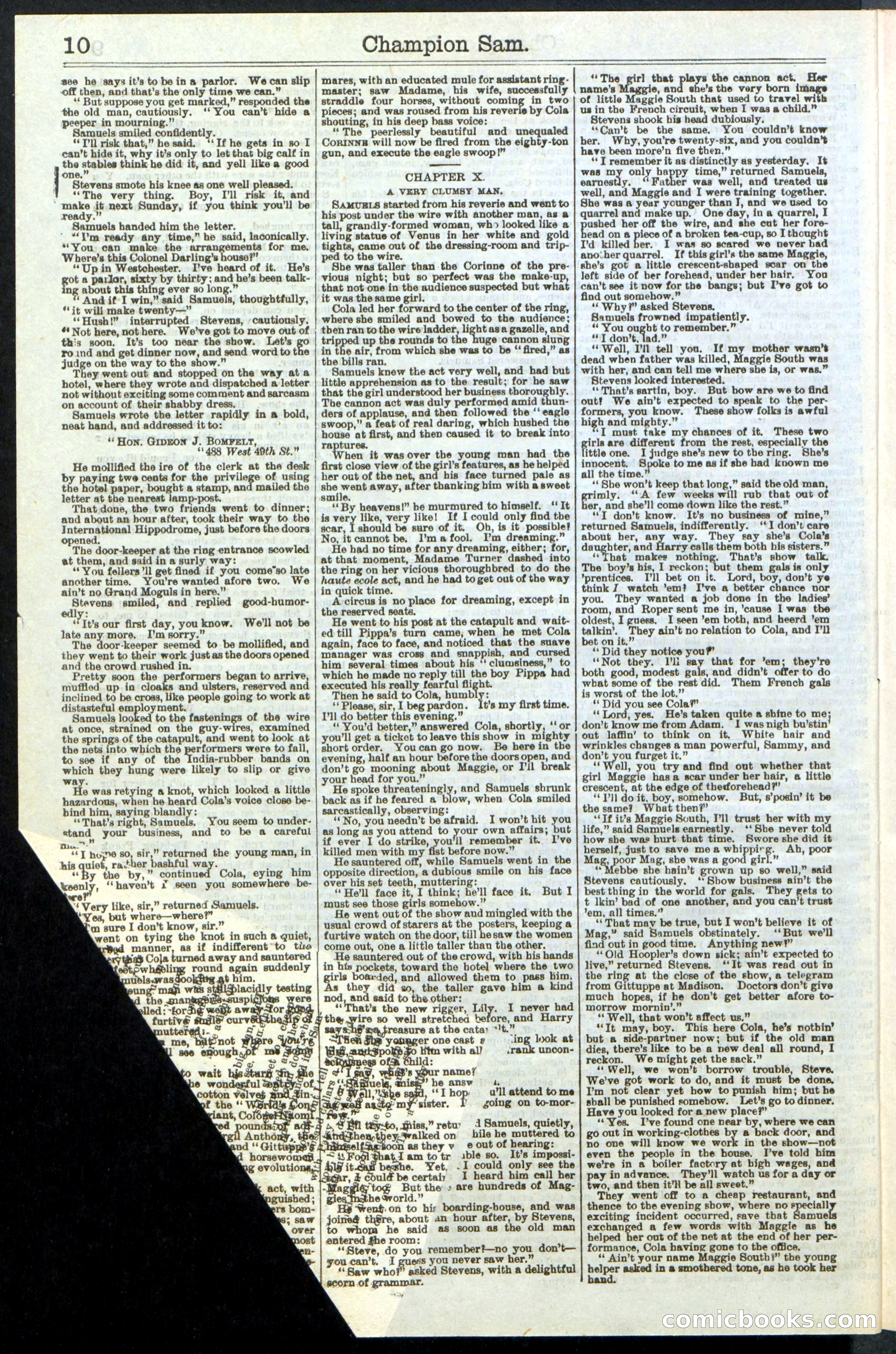 Beadle's Dime Library No. 236 — page 10 of 32