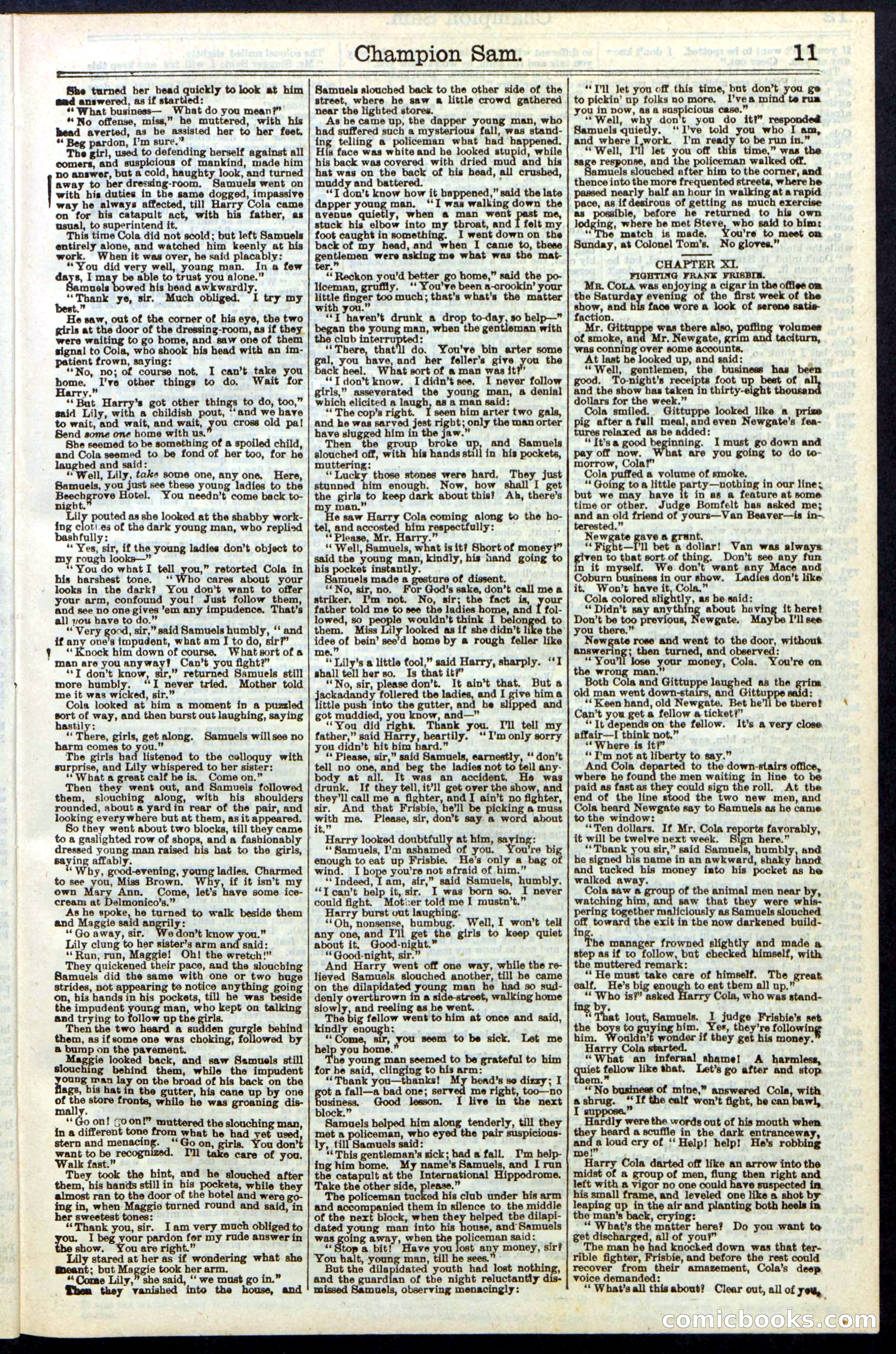 Beadle's Dime Library No. 236 — page 11 of 32