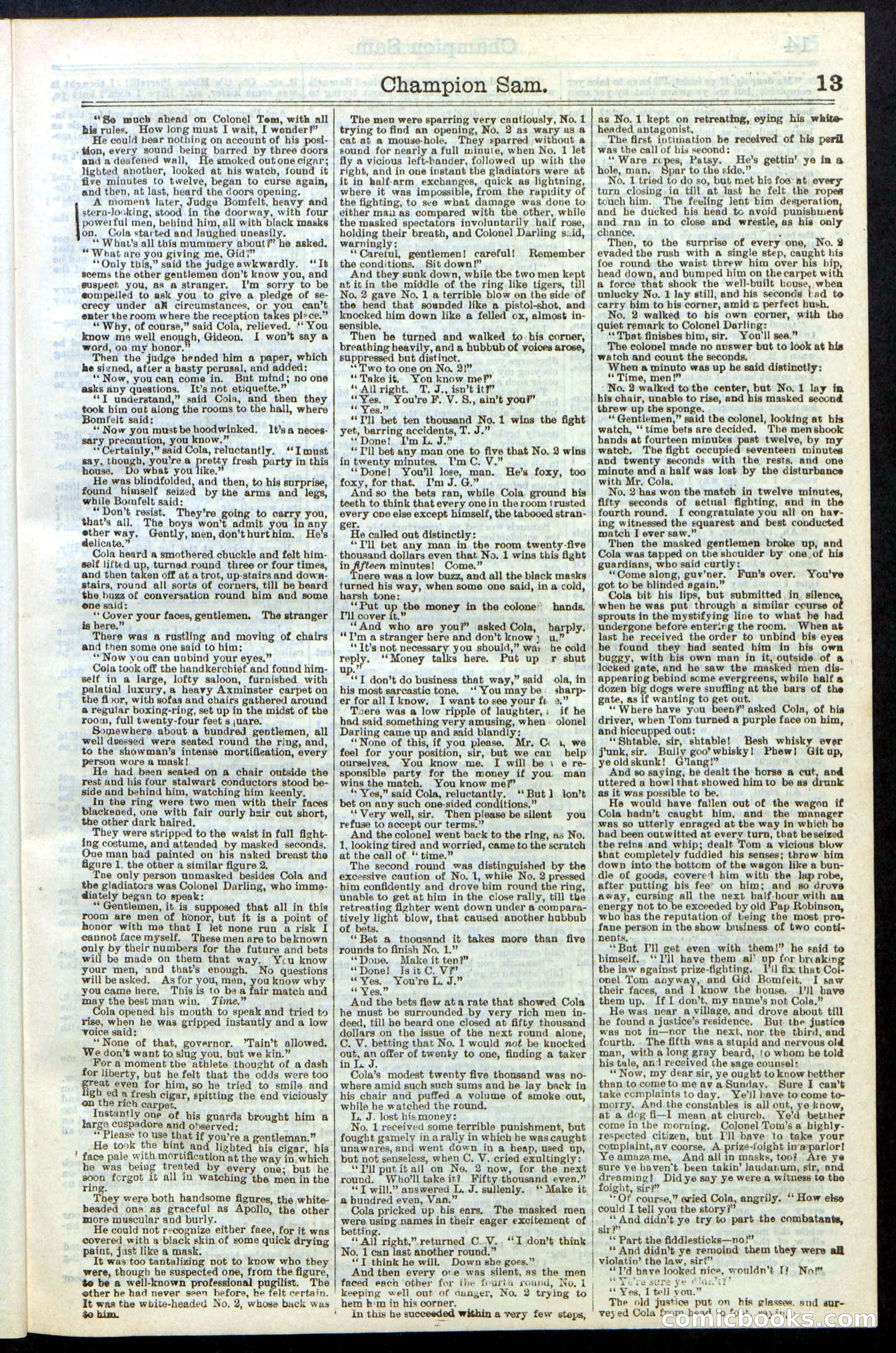 Beadle's Dime Library No. 236 — page 13 of 32