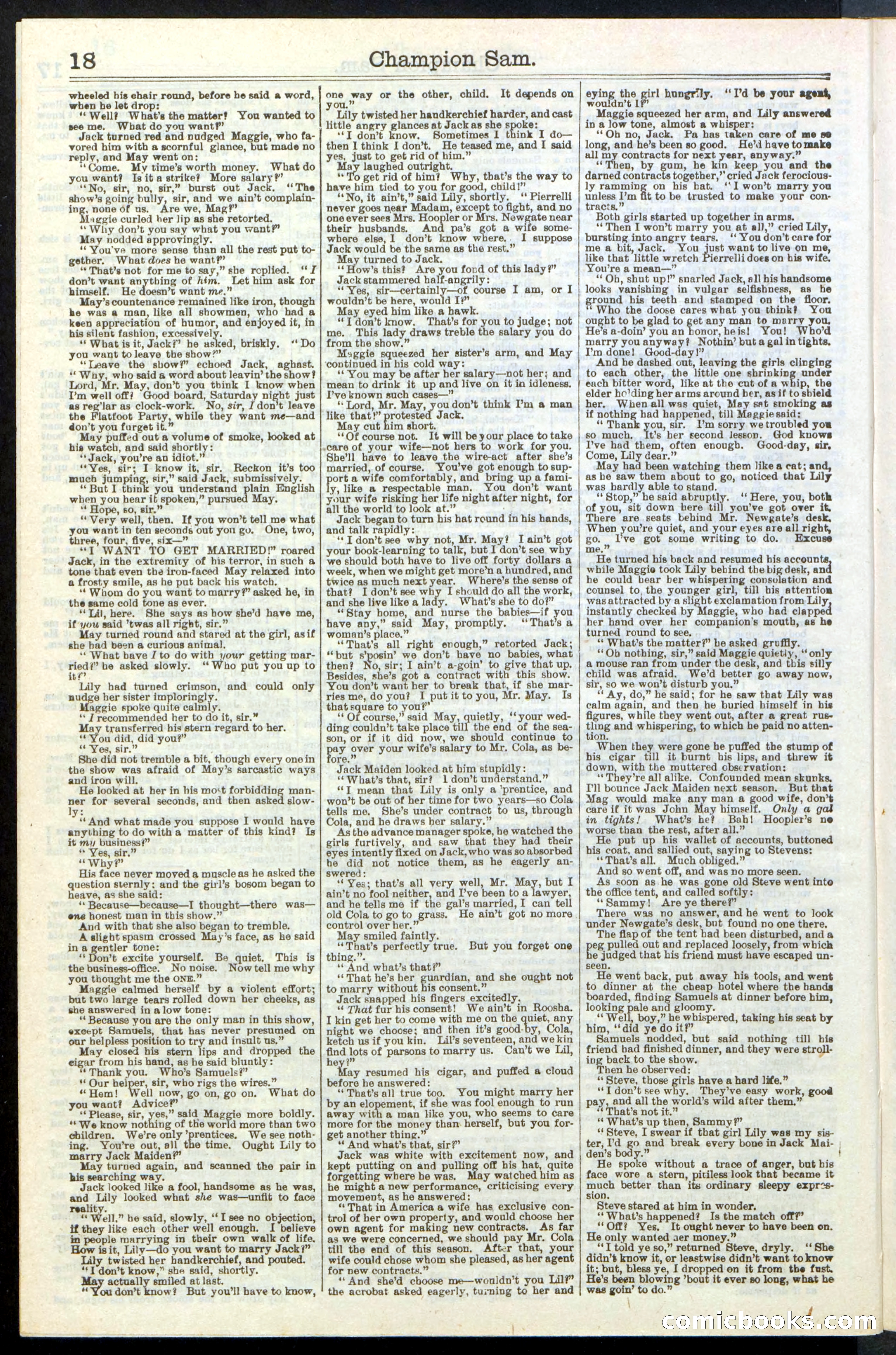 Beadle's Dime Library No. 236 — page 18 of 32