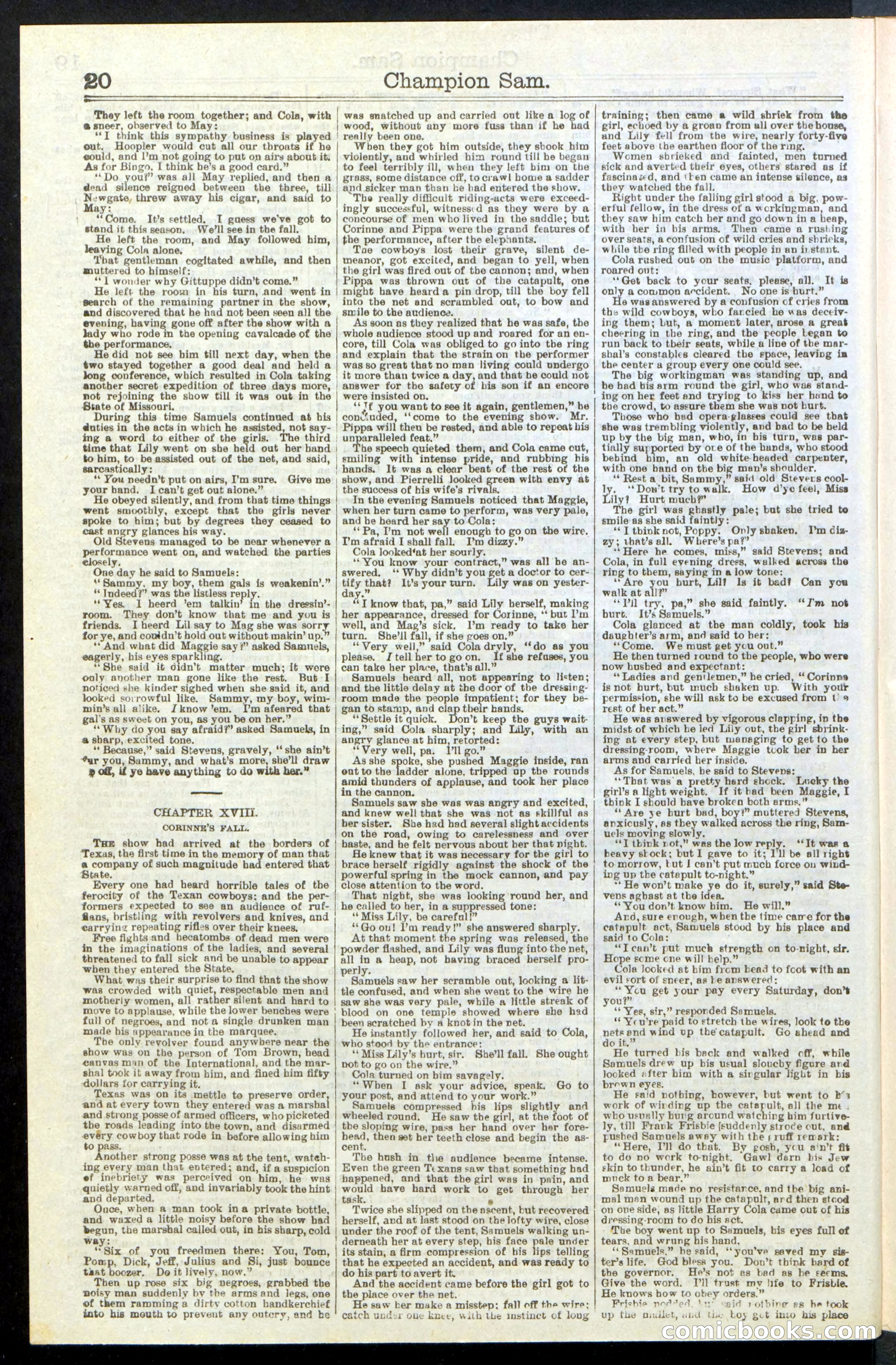 Beadle's Dime Library No. 236 — page 20 of 32