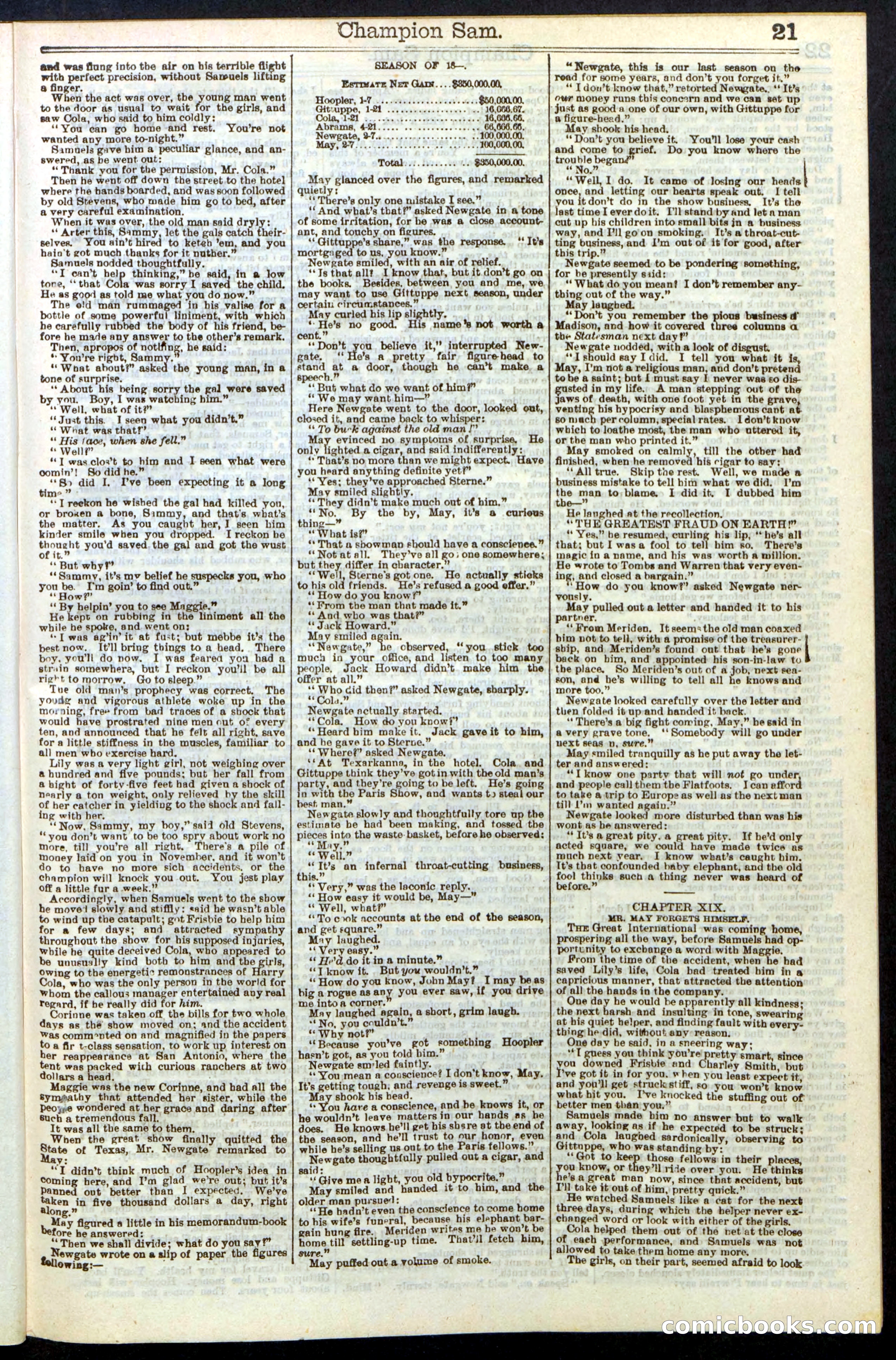 Beadle's Dime Library No. 236 — page 21 of 32