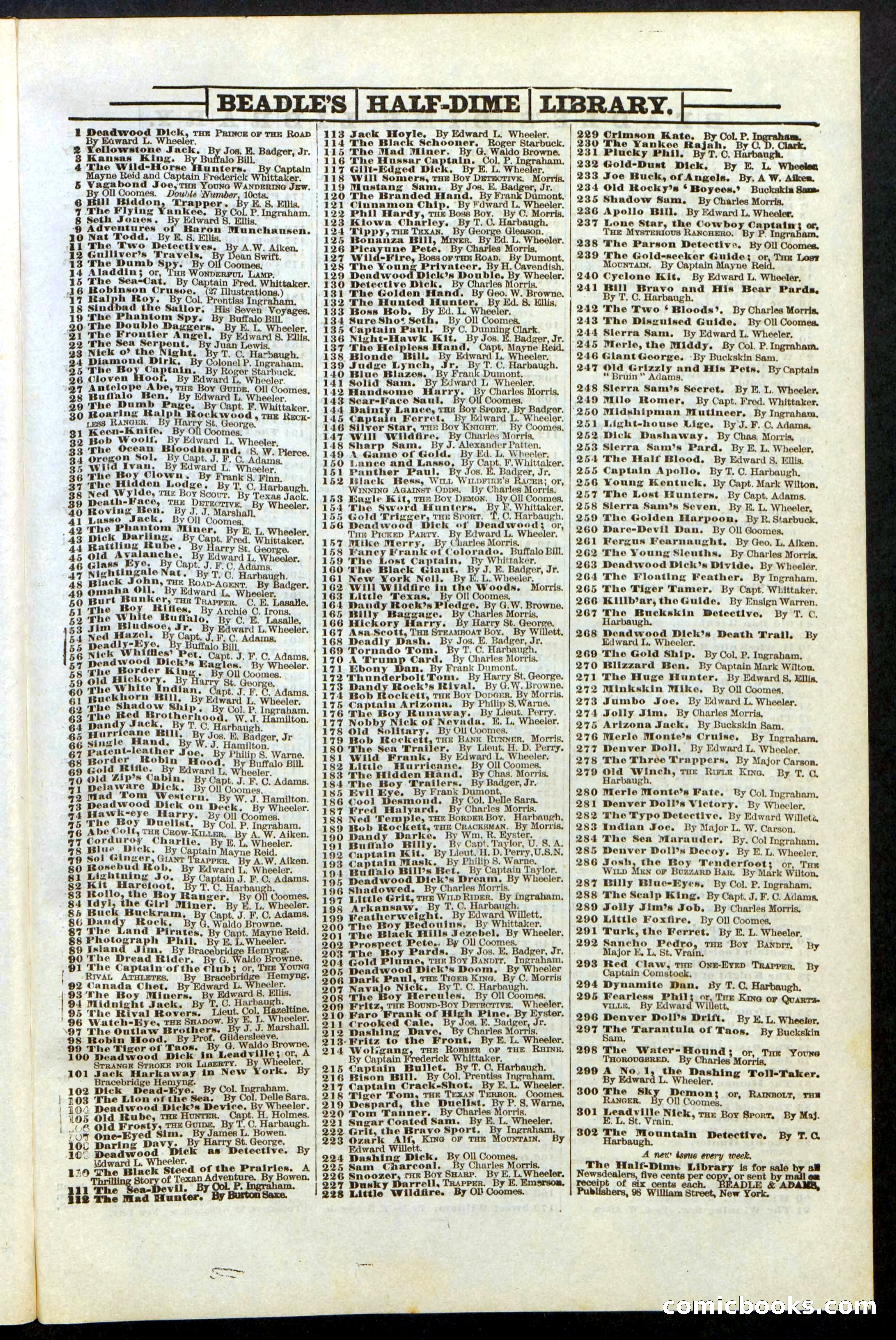 Beadle's Dime Library No. 236 — page 31 of 32