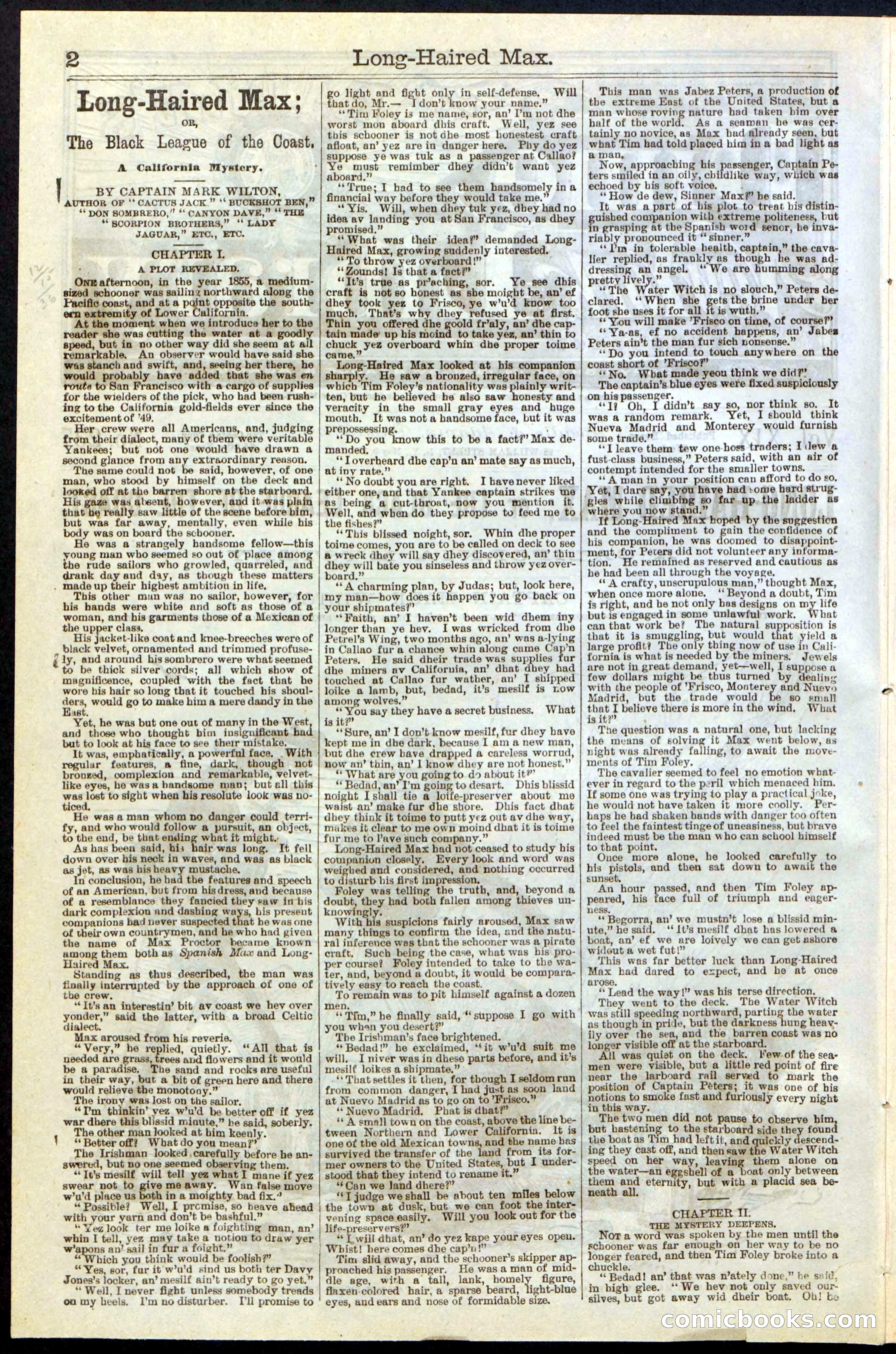 Beadle's Dime Library No. 237 — page 2 of 32