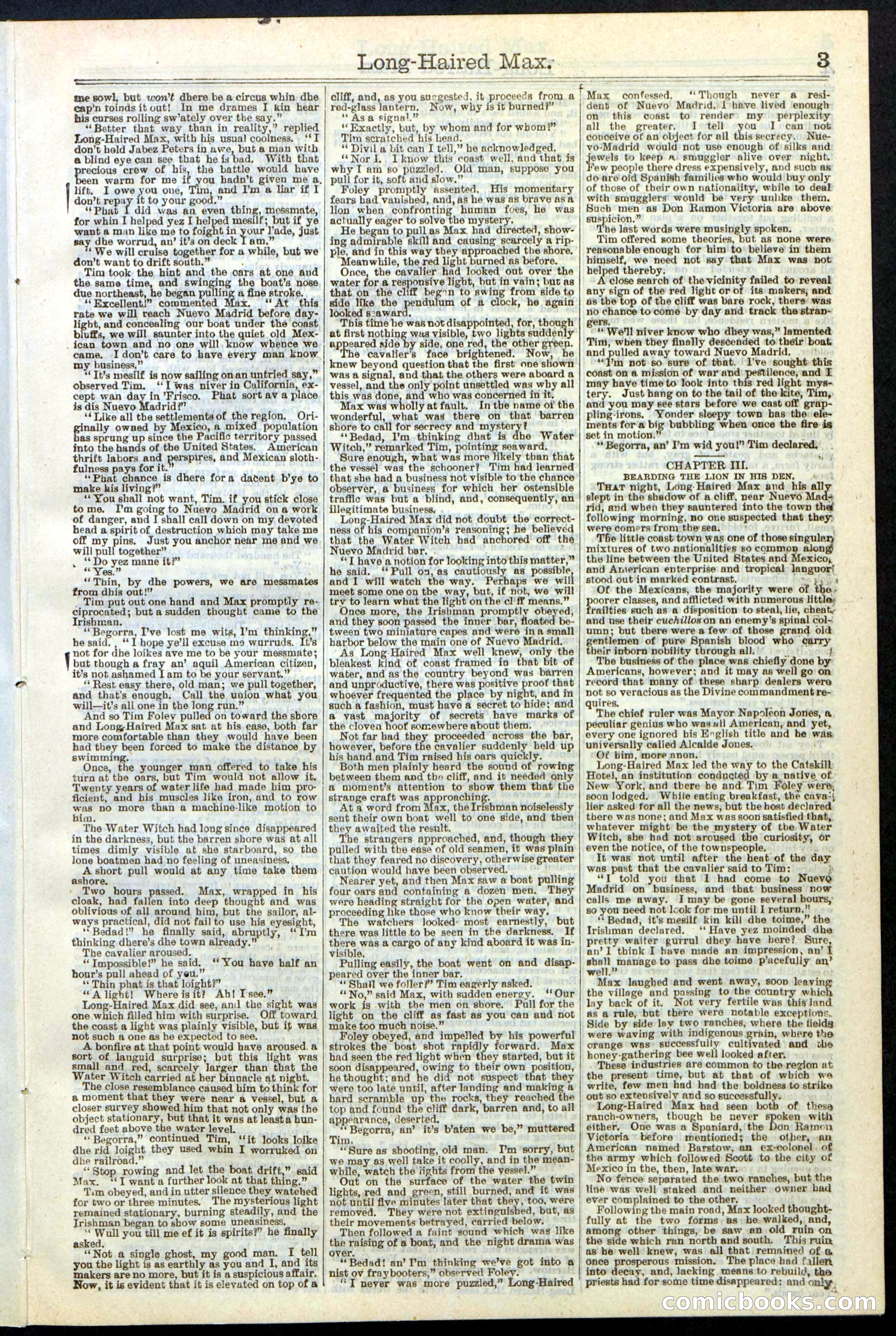Beadle's Dime Library No. 237 — page 3 of 32